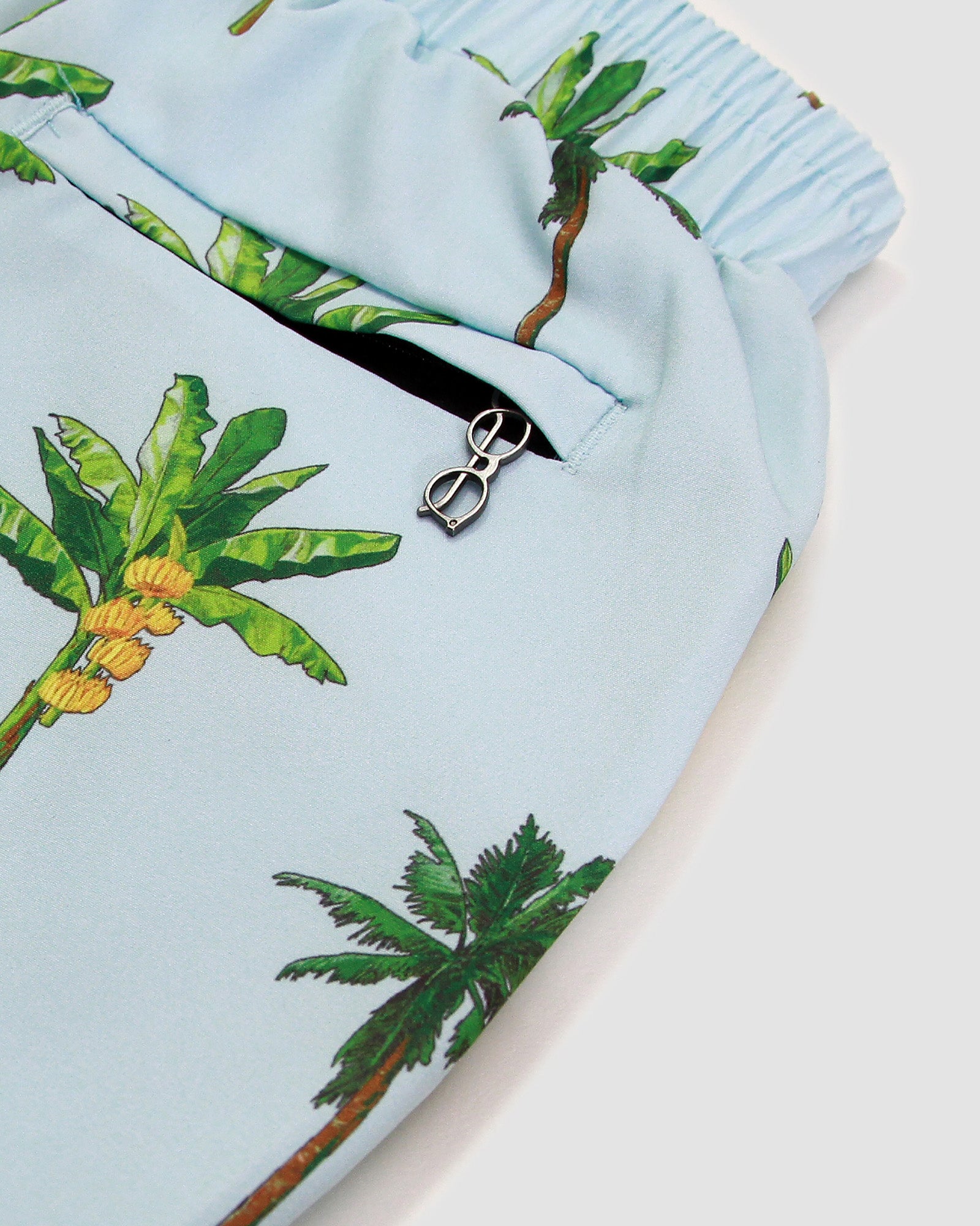 Father and Son Matching swim shorts - La Banana (Light Blue)