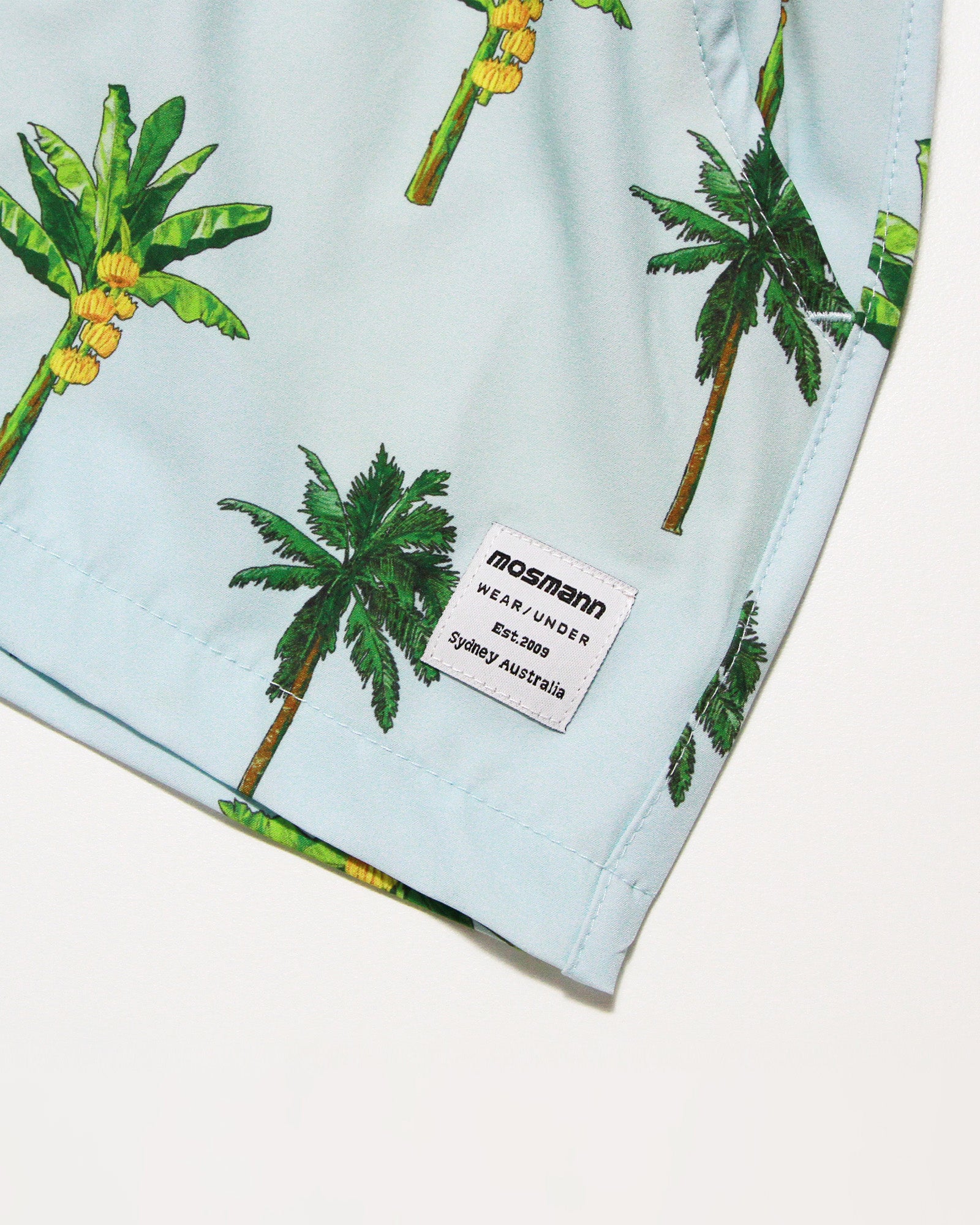 Father and Son Matching swim shorts - La Banana (Light Blue)
