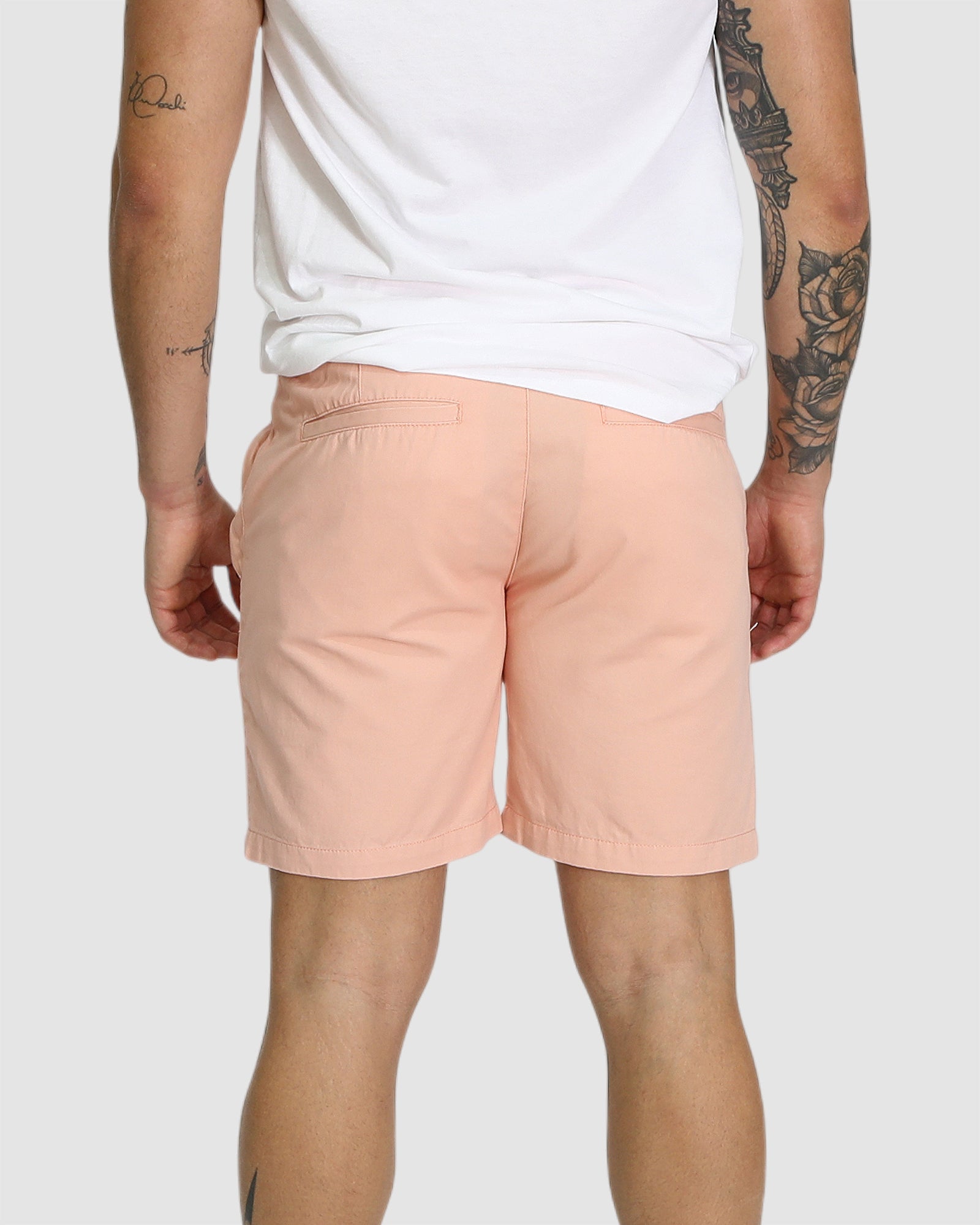 Brando Chino Shorts - Coral