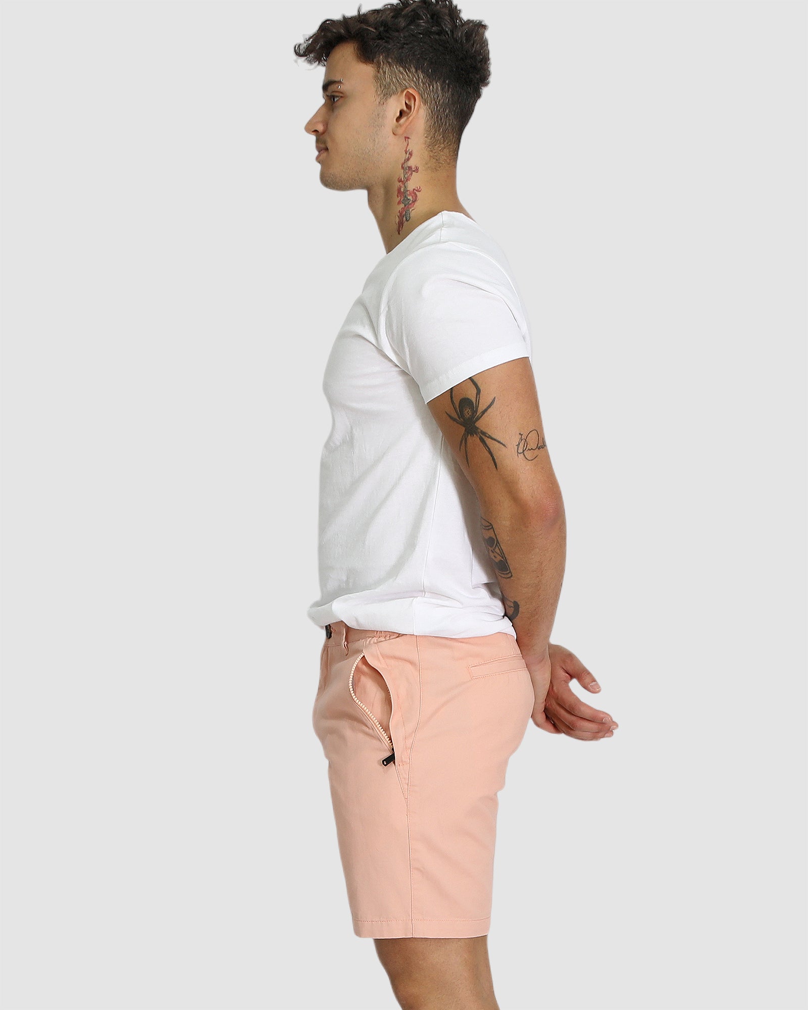Brando Chino Shorts - Coral