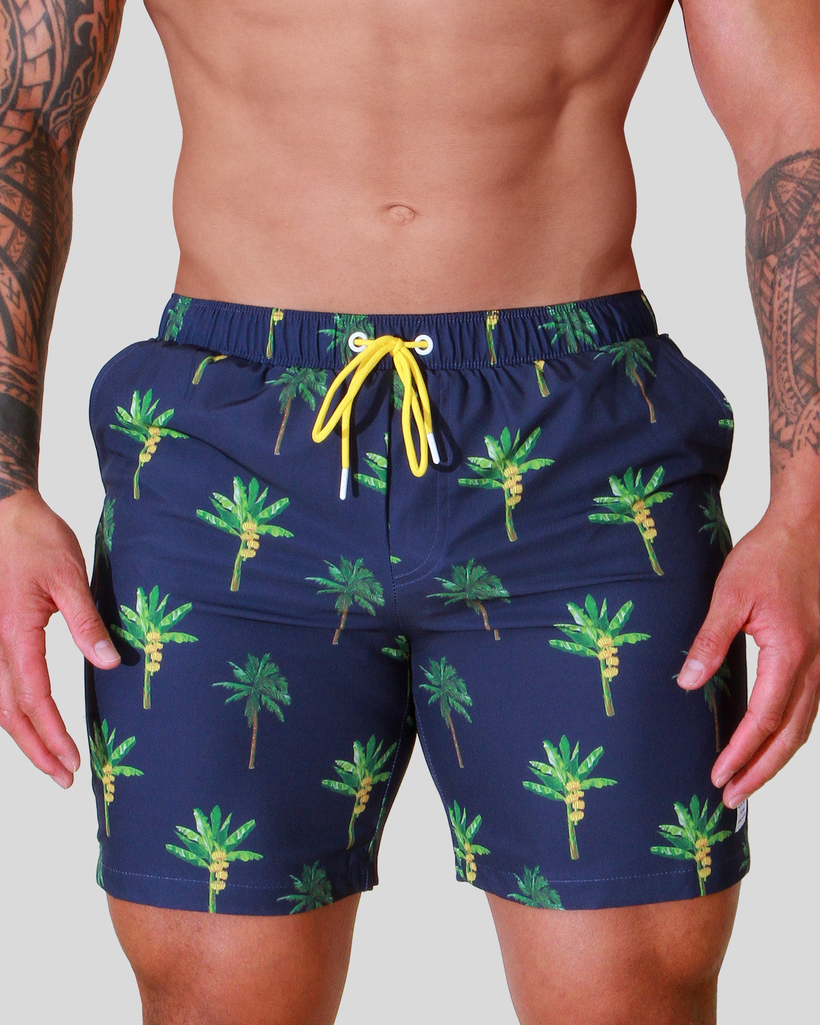 Father and Son Matching swim shorts - La Banana (Navy)