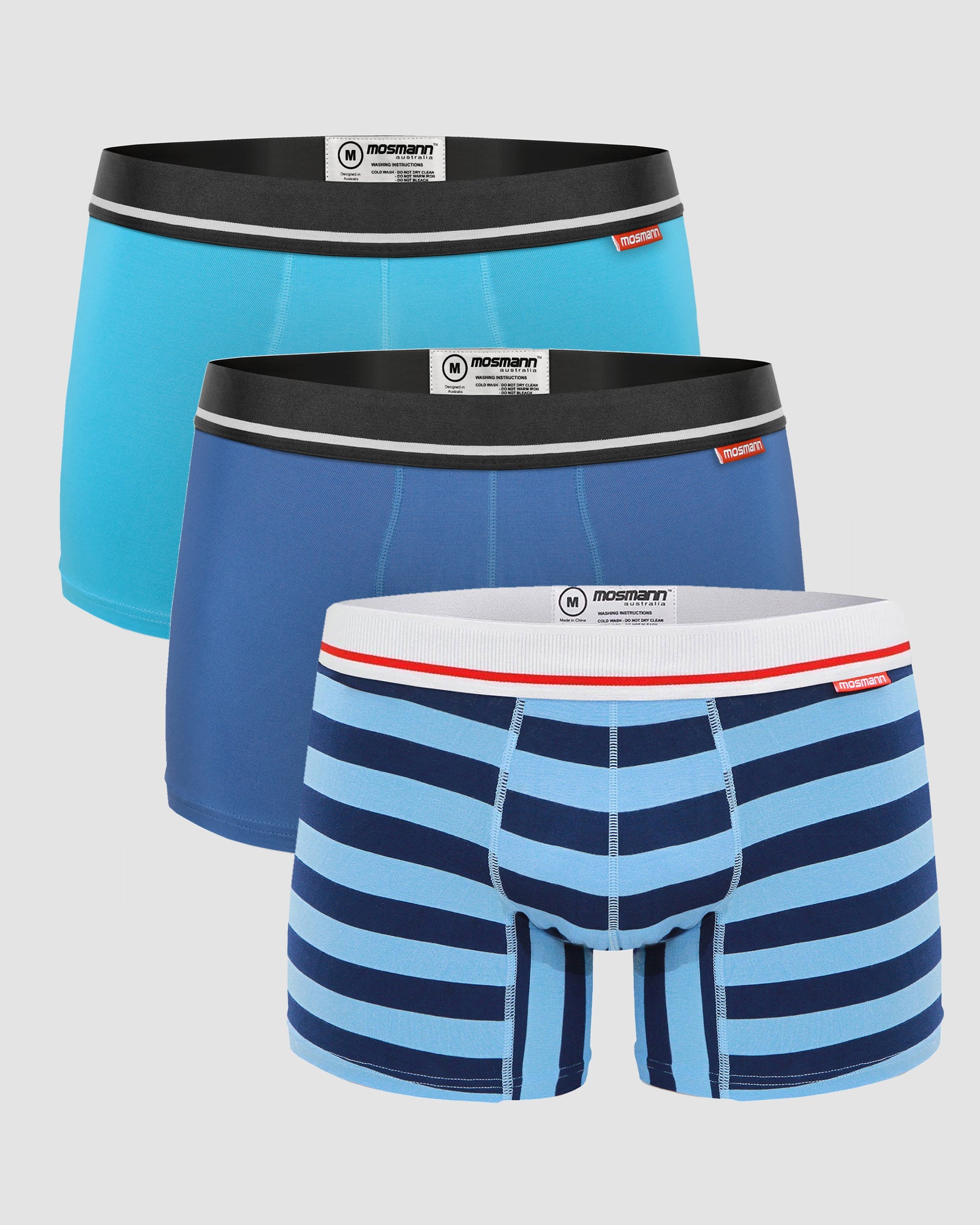 3-Pack Trunks - Cool Azul