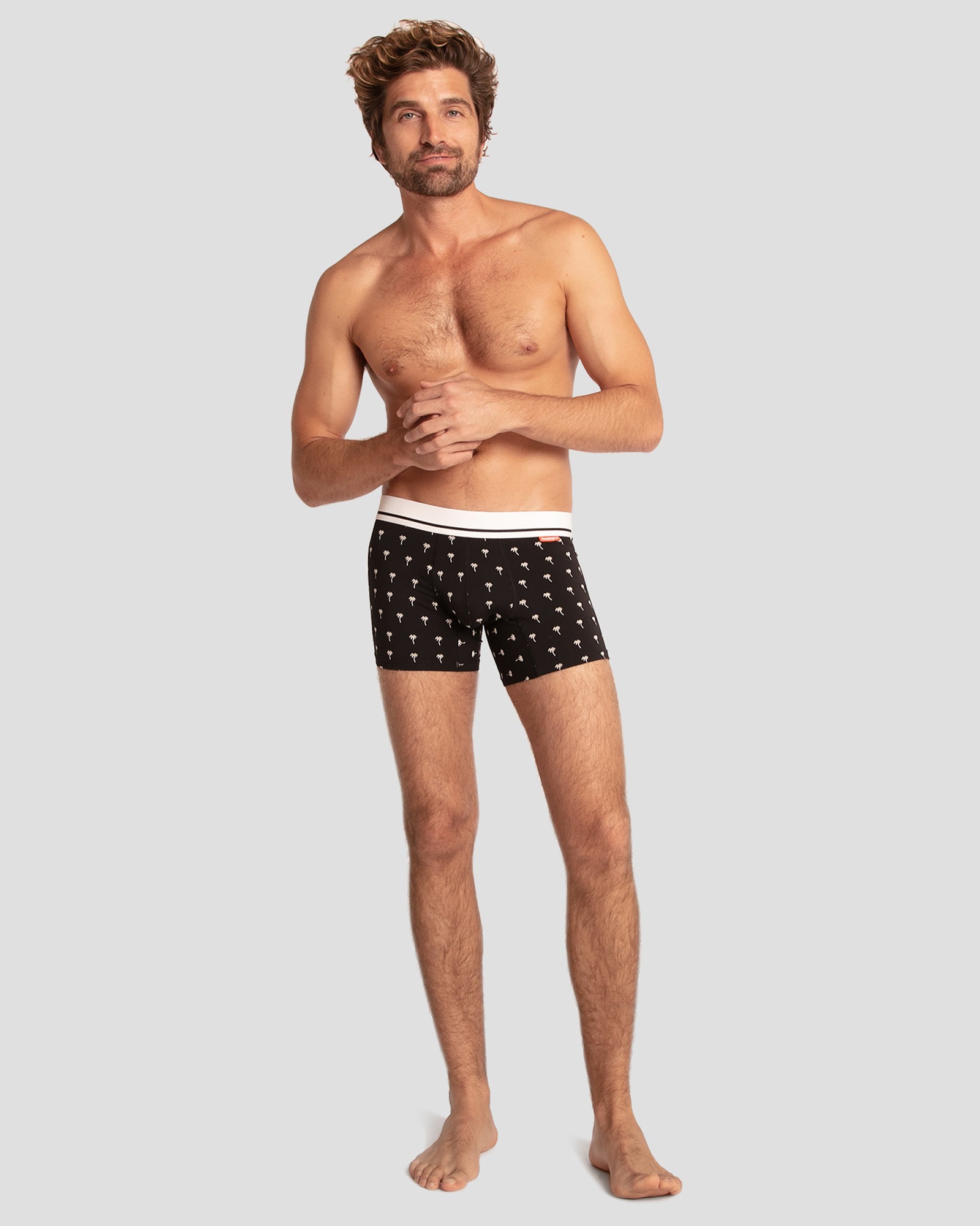 Mens Bamboo Trunks - Tropical Knights