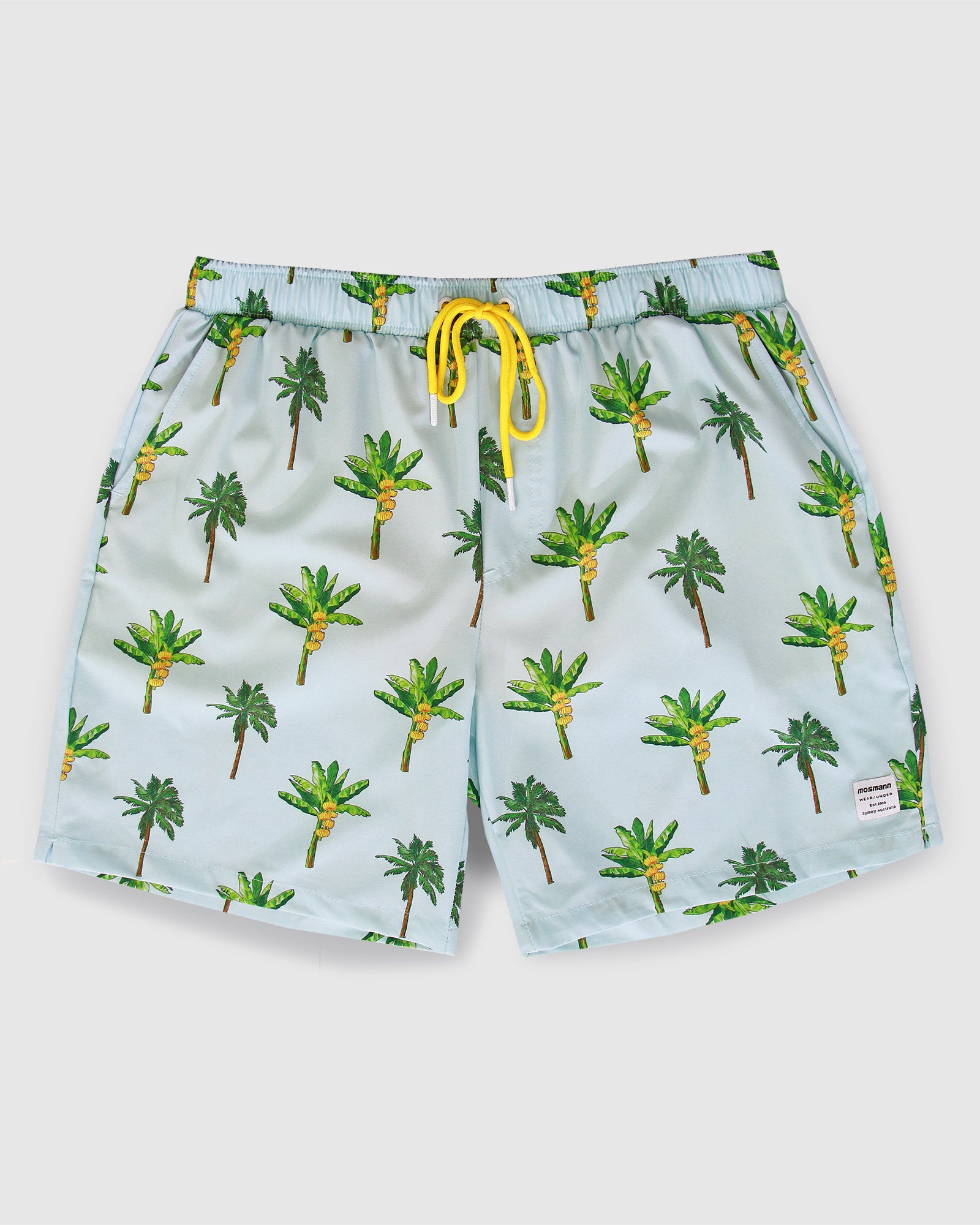 Men's Resort Swim Shorts - La Banana (Light Blue)