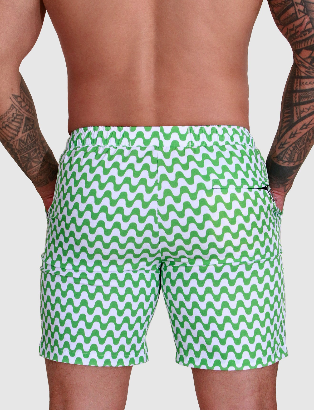 Men's Resort Swim Shorts - Ola (Green)
