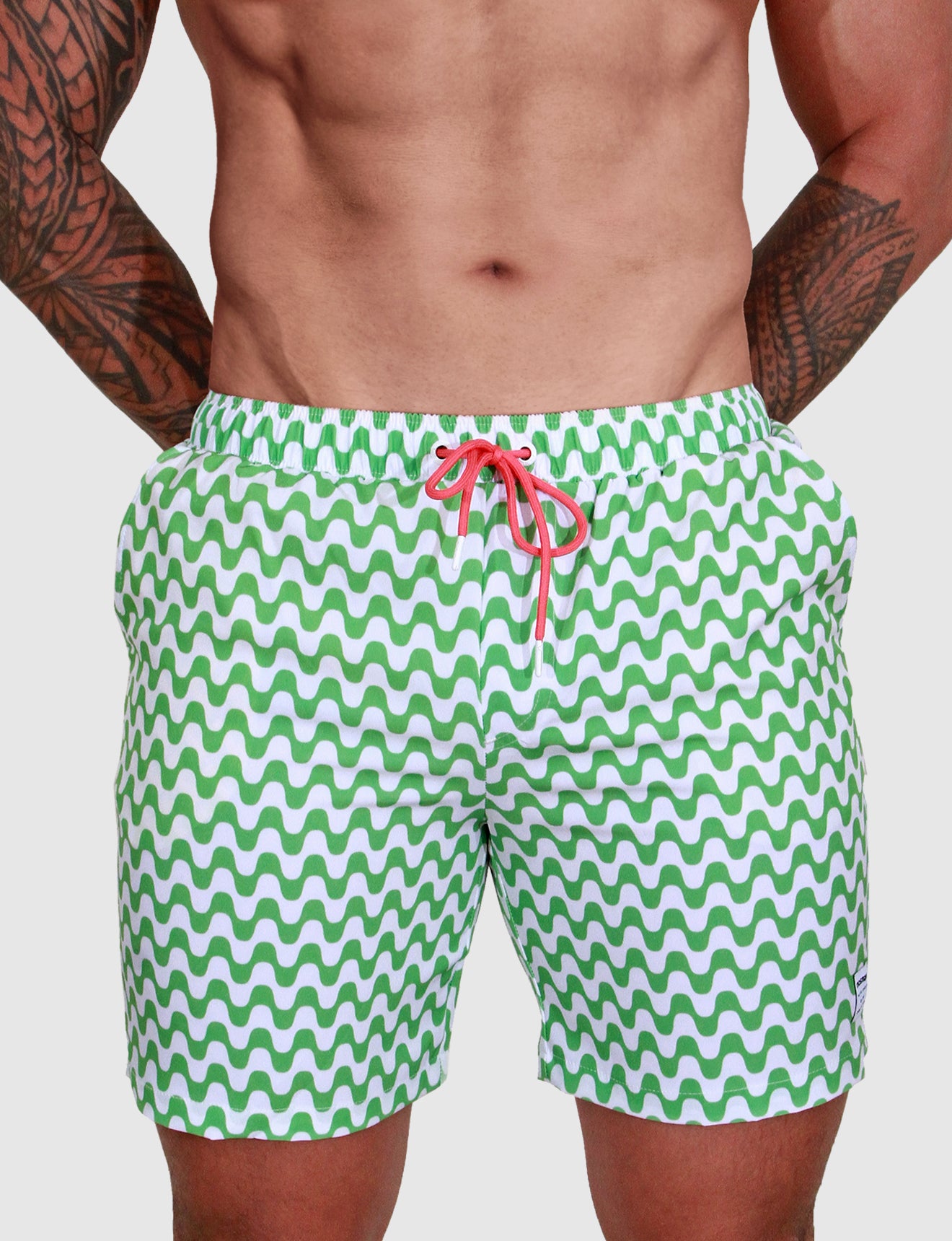 Men's Resort Swim Shorts - Ola (Green)
