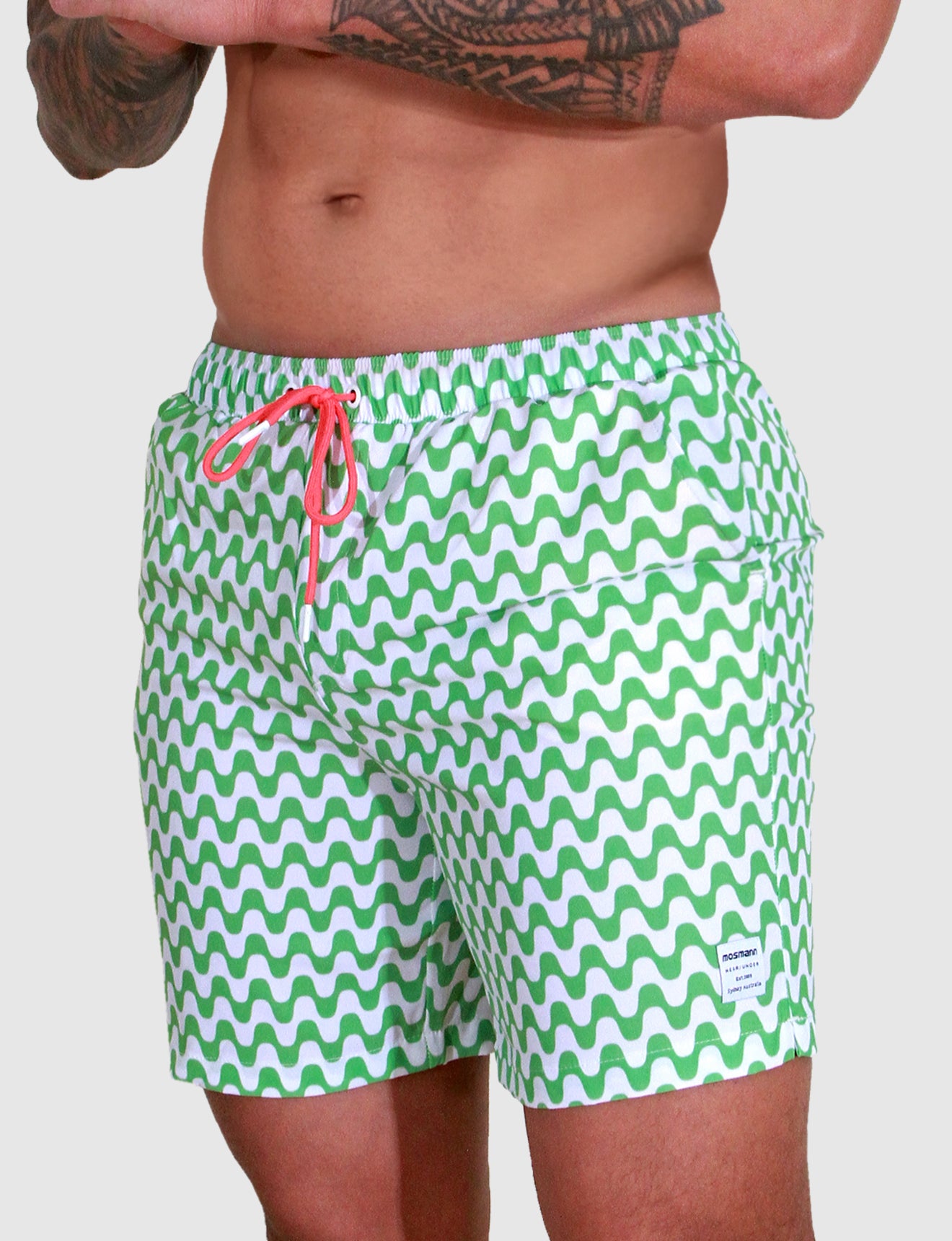 Men's Resort Swim Shorts - Ola (Green)