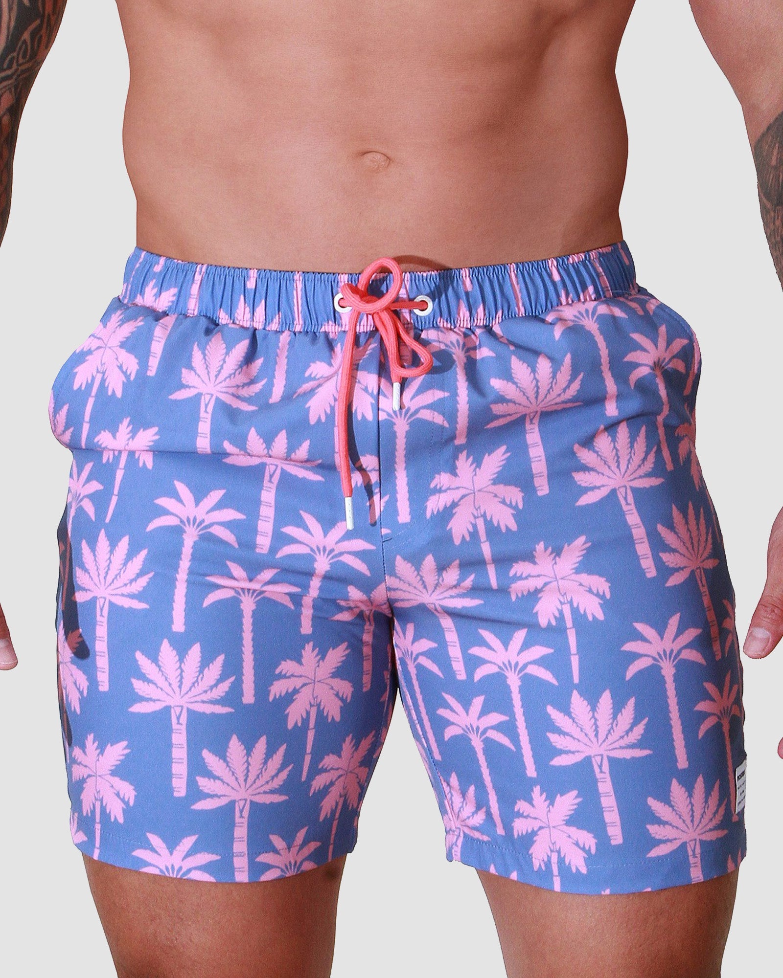 Father and Son Matching swim shorts - Palm Dreams