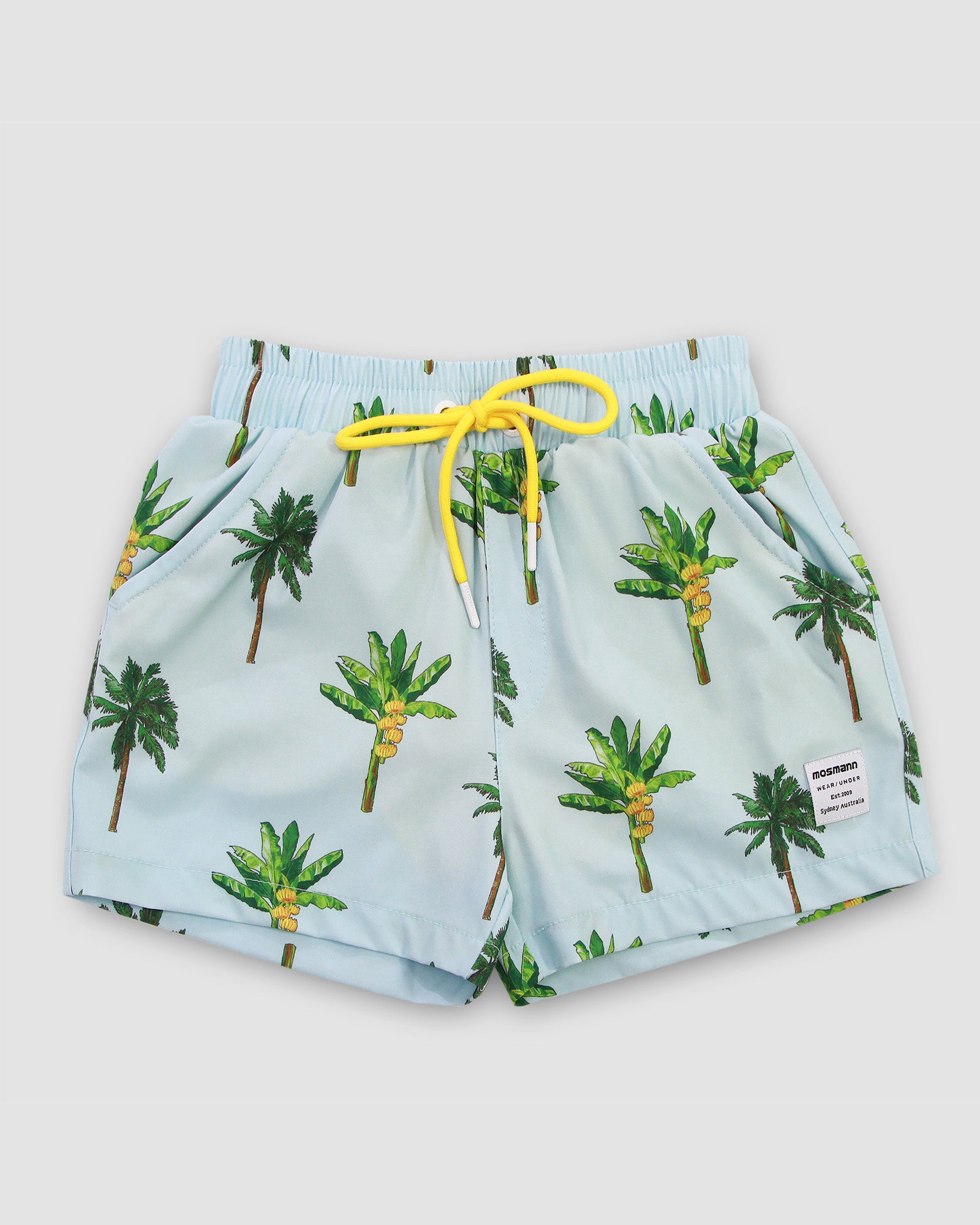 Father and Son Matching swim shorts - La Banana (Light Blue)