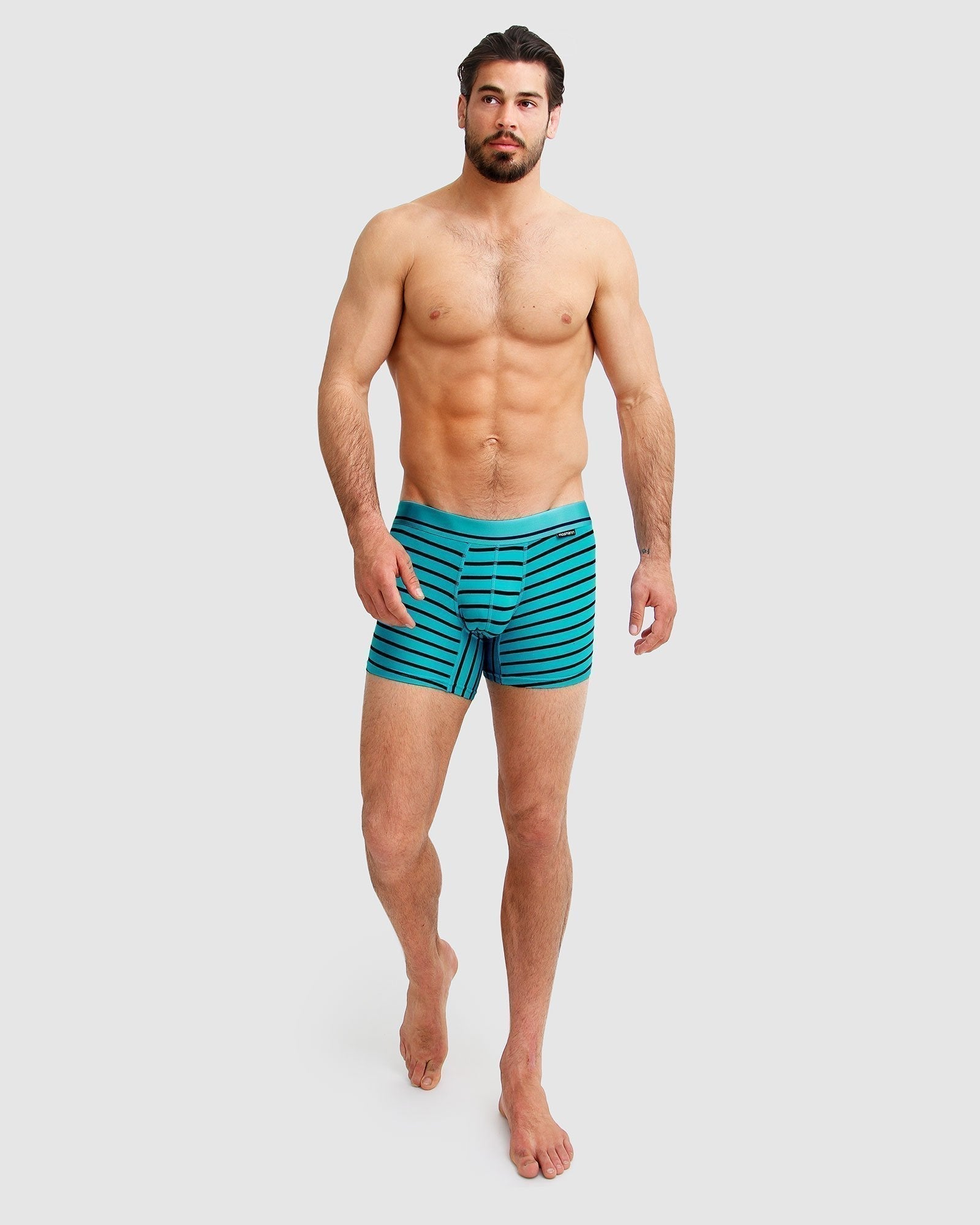 Blue Green Navy men's Trunk Stretchable