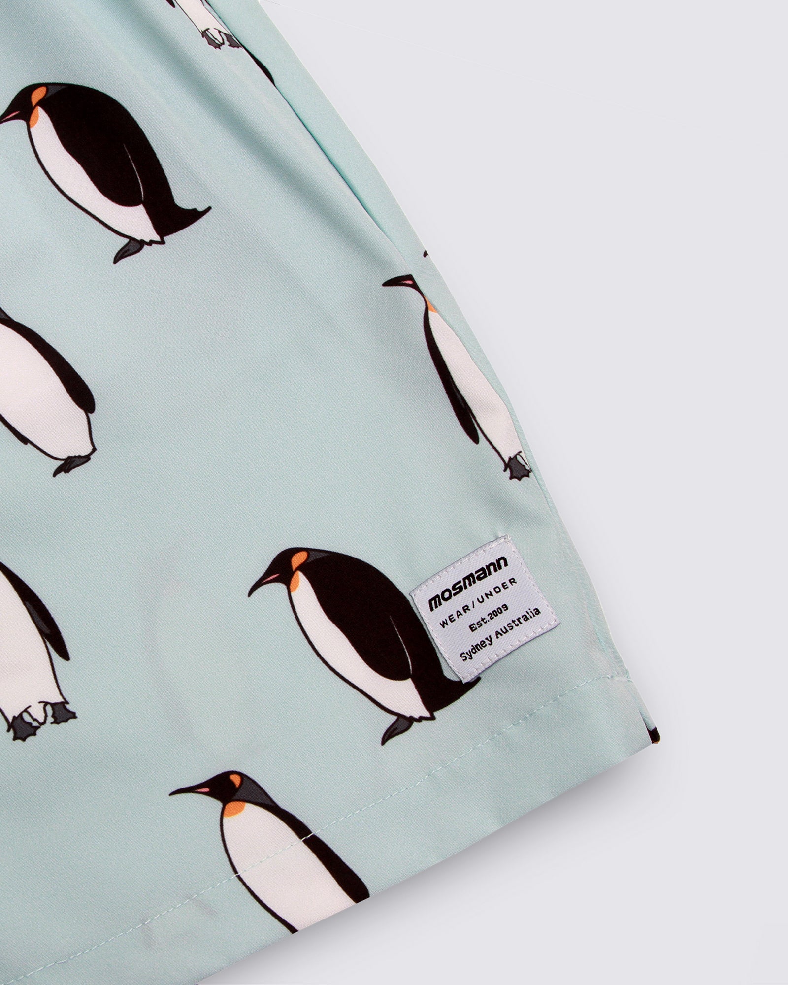 Mens Pengiuin Print Swim Shorts.jpg