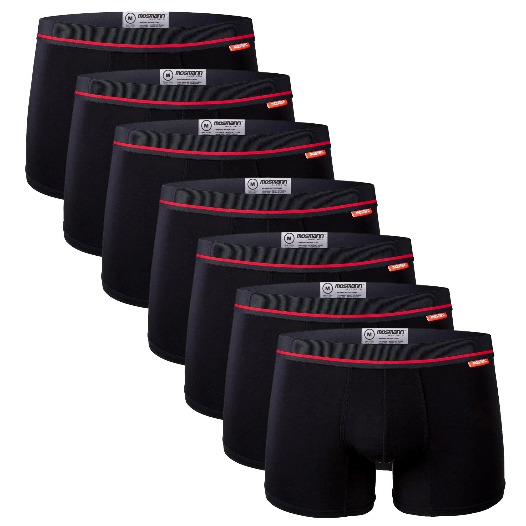 Black 7 Pack Men's Trunks Bundle Deal