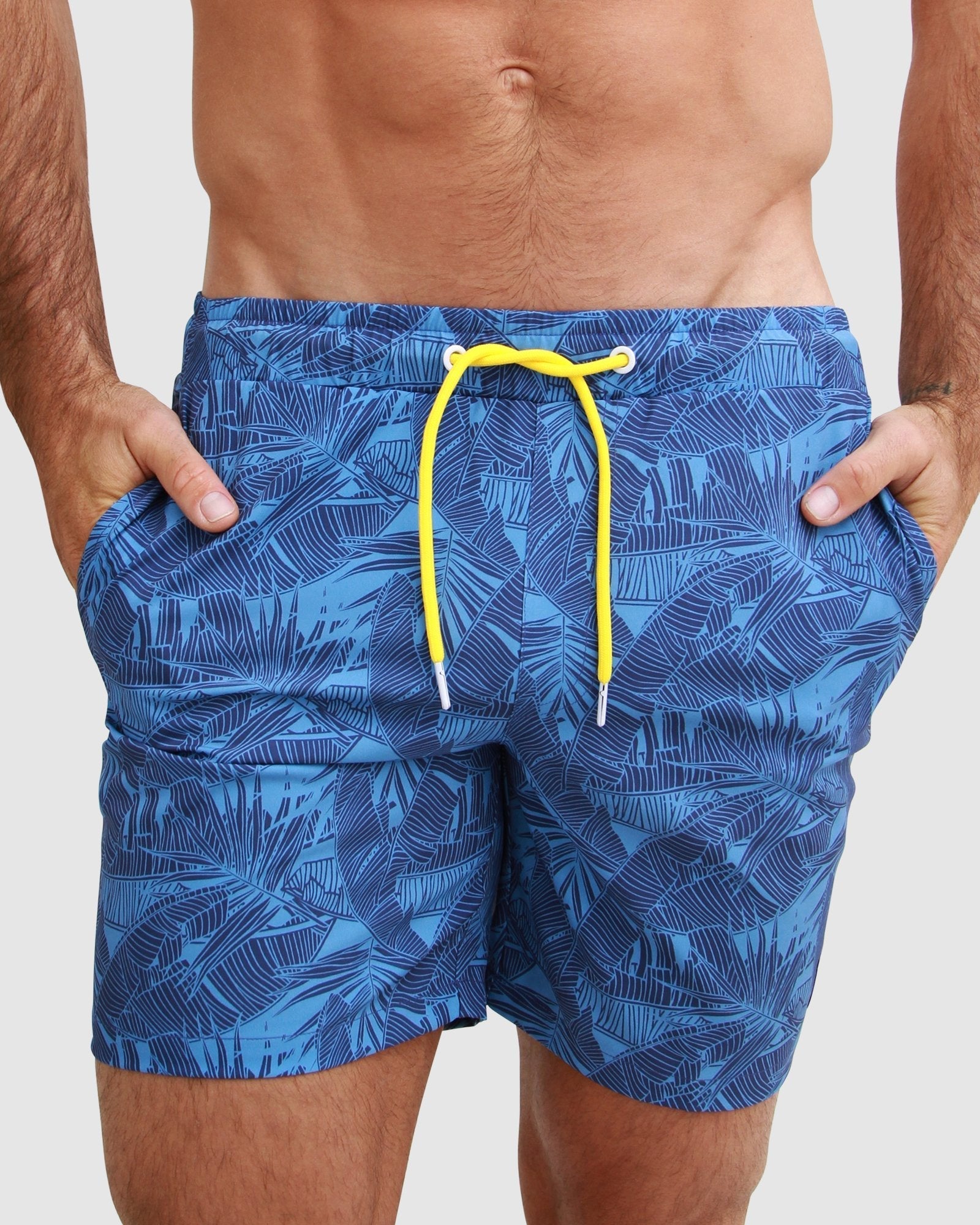 4 way Stretch blue Men's Swim short