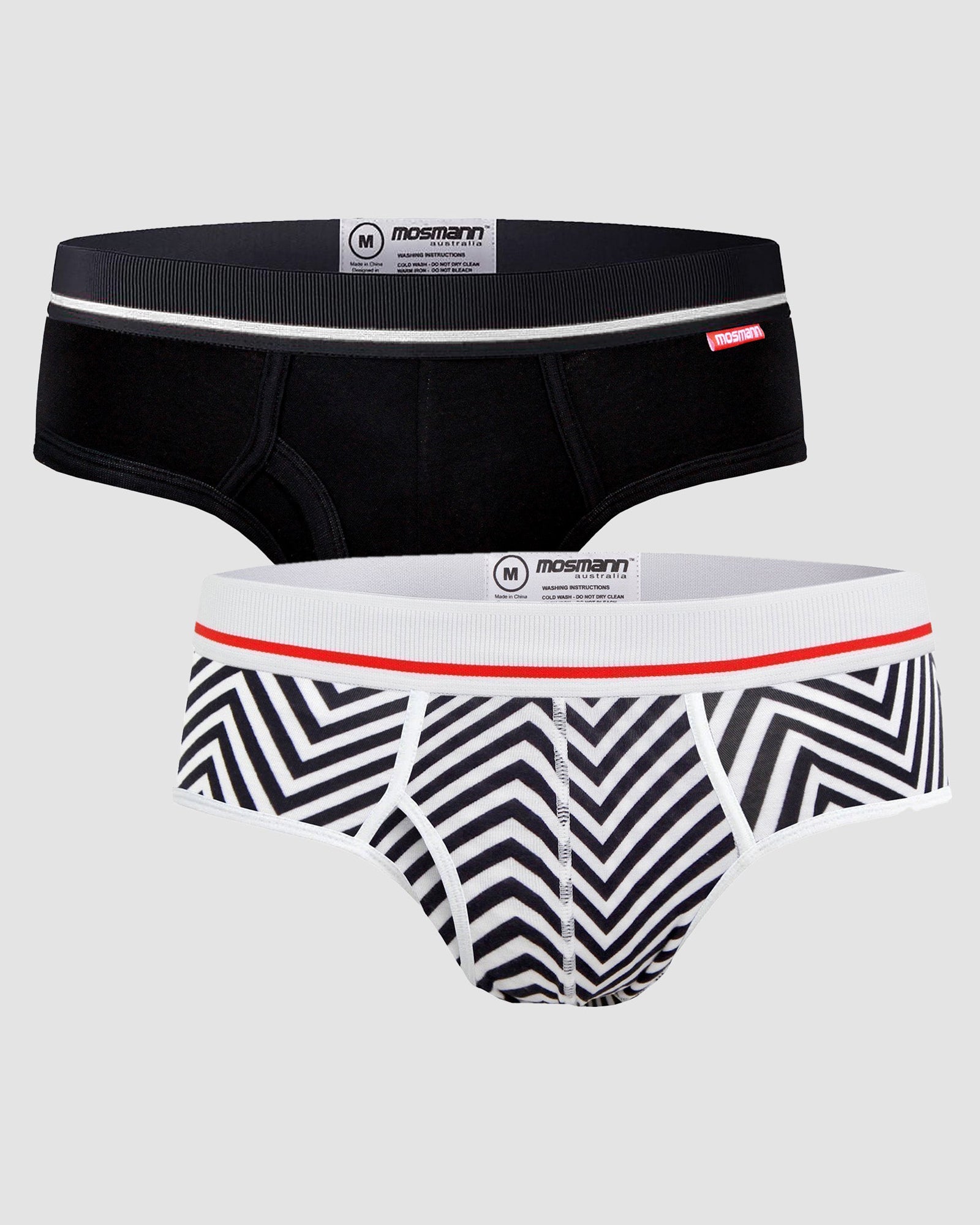 2Pack Black and White Bamboo Underwear 