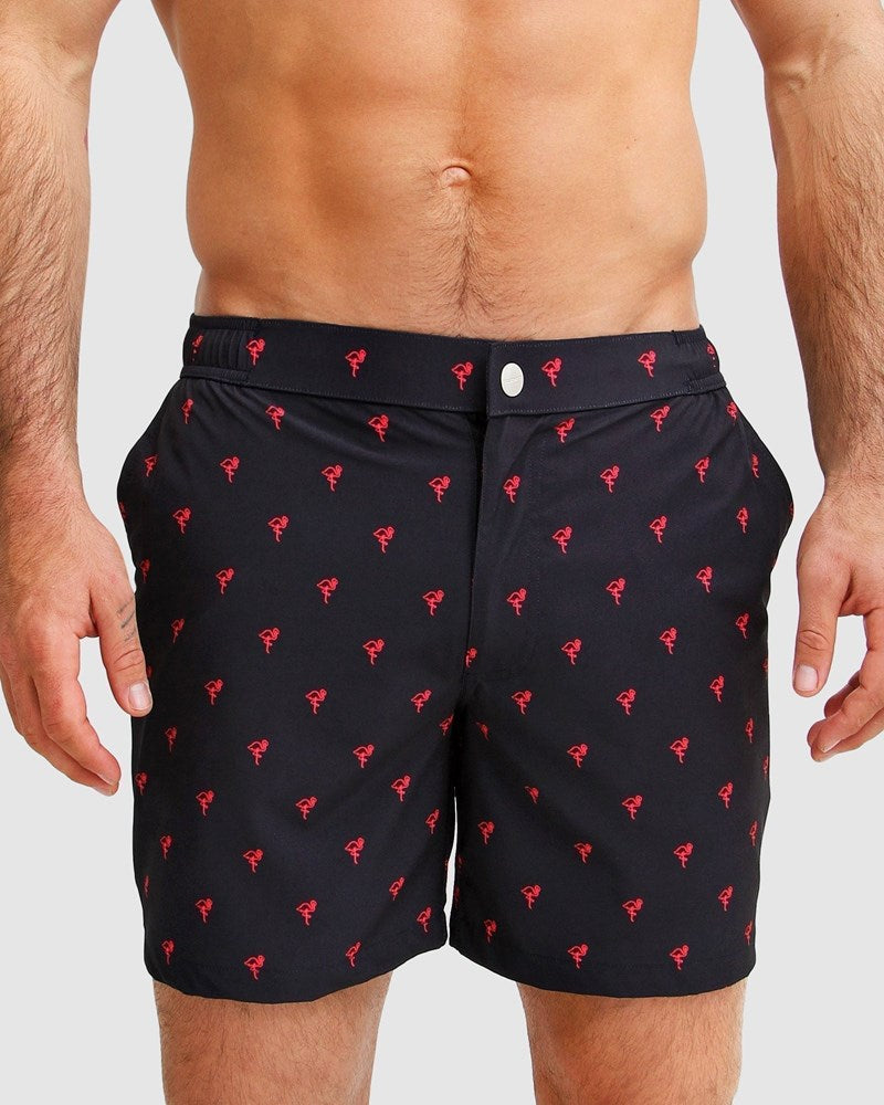 Mens Swim Shorts - Neon Nights