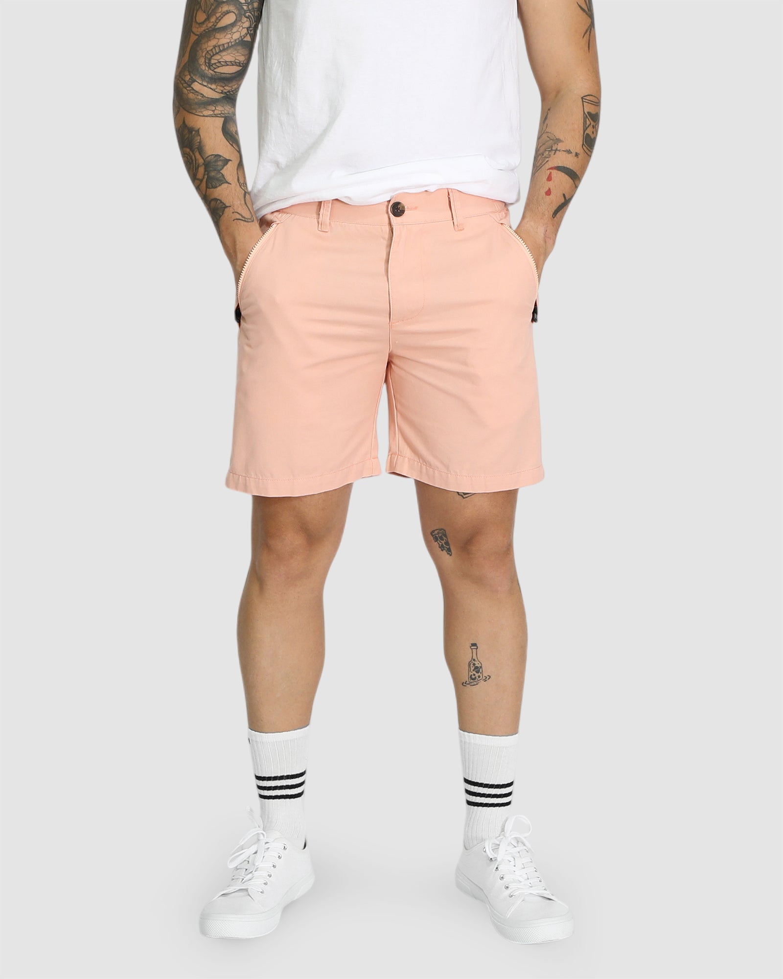 Brando Chino Shorts - Coral