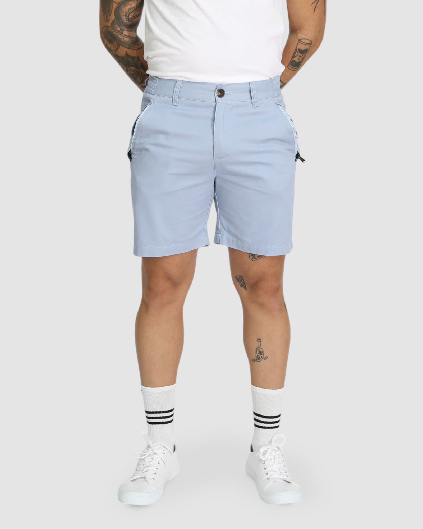 Brando Chino Shorts - Sky