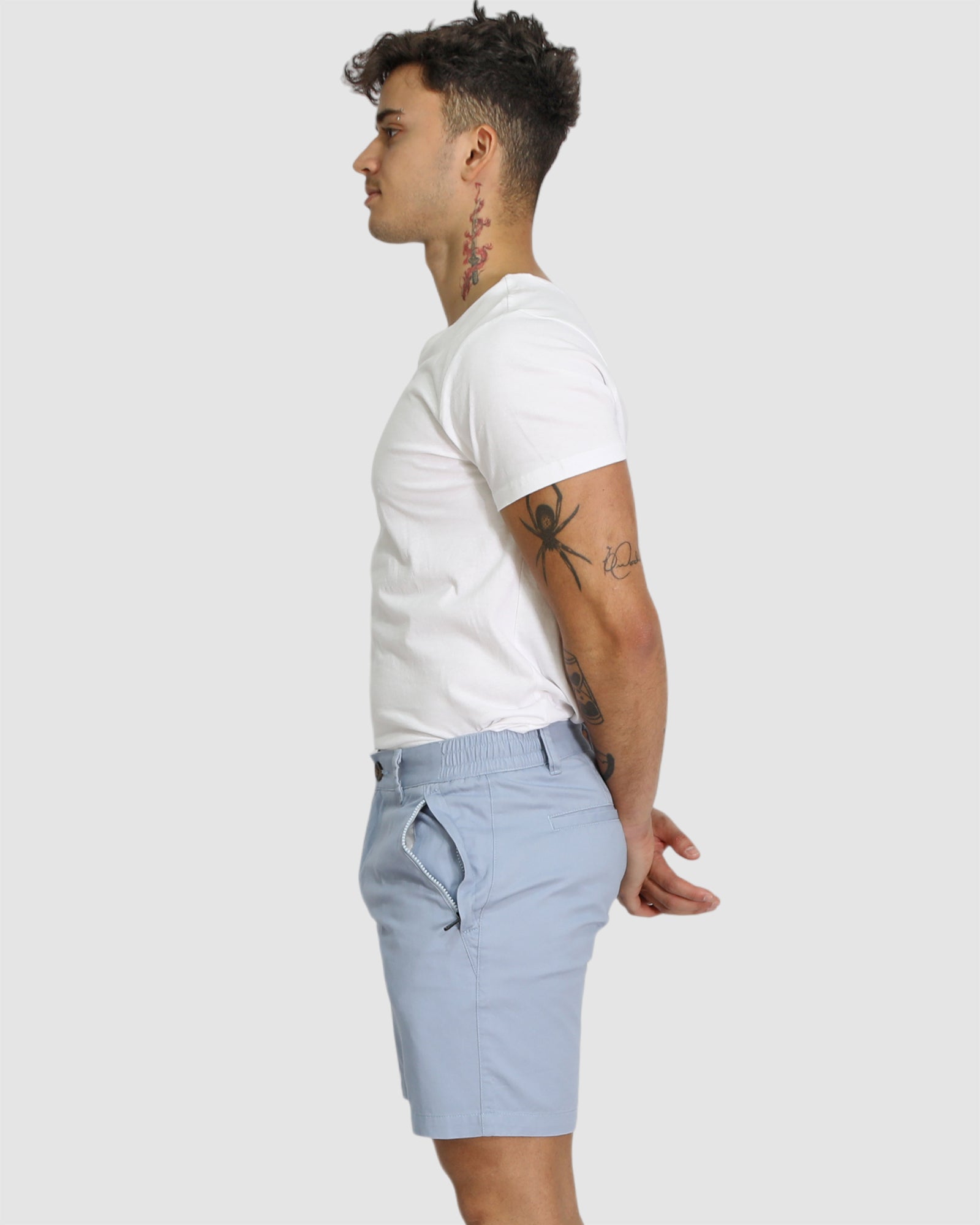 Brando Chino Shorts - Sky