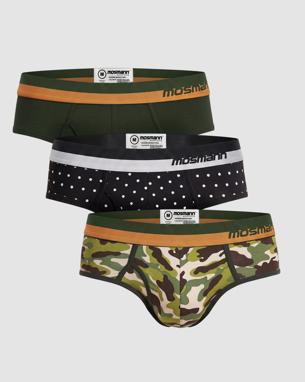 3-Pack Bamboo Briefs - Battalion