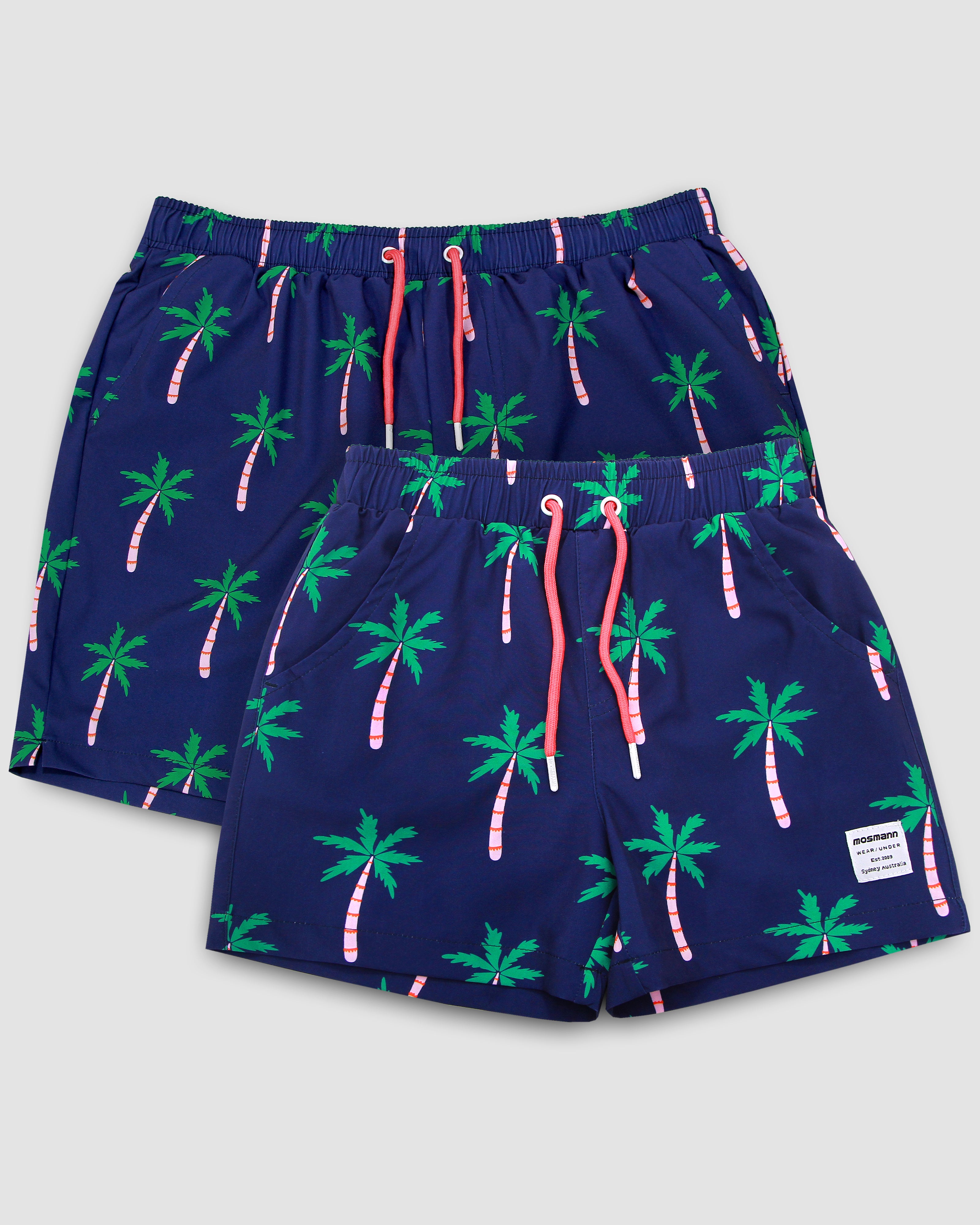 Dad and son matching swim shorts - El Nido Jr (Navy)