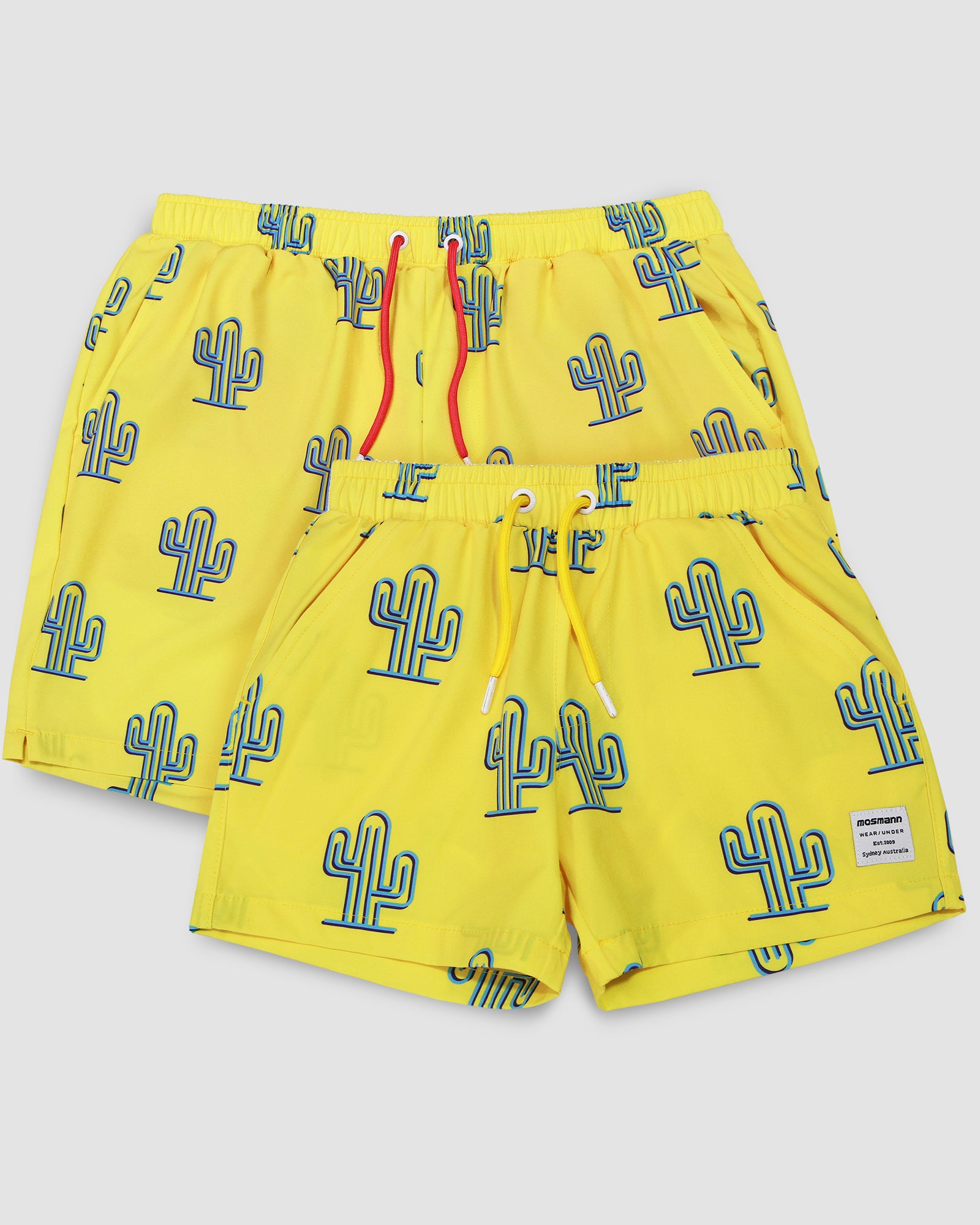 Father and Son Matching swim shorts - Sonoran Yellow