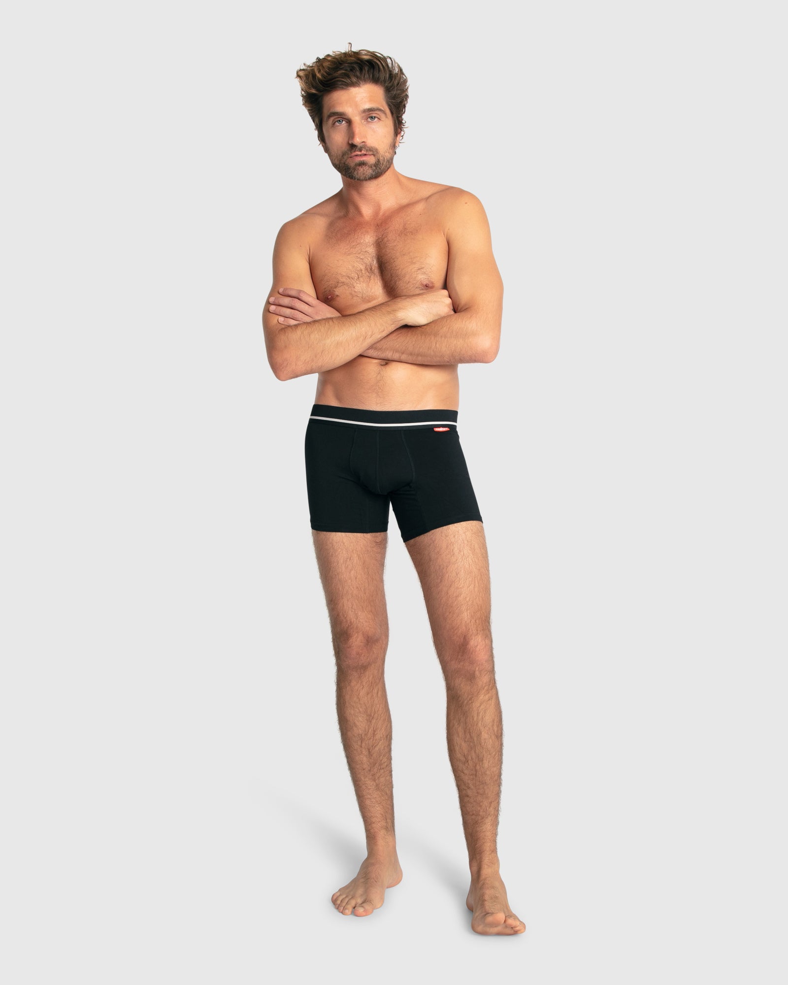 MENS BAMBOO TRUNK  - PEPPER