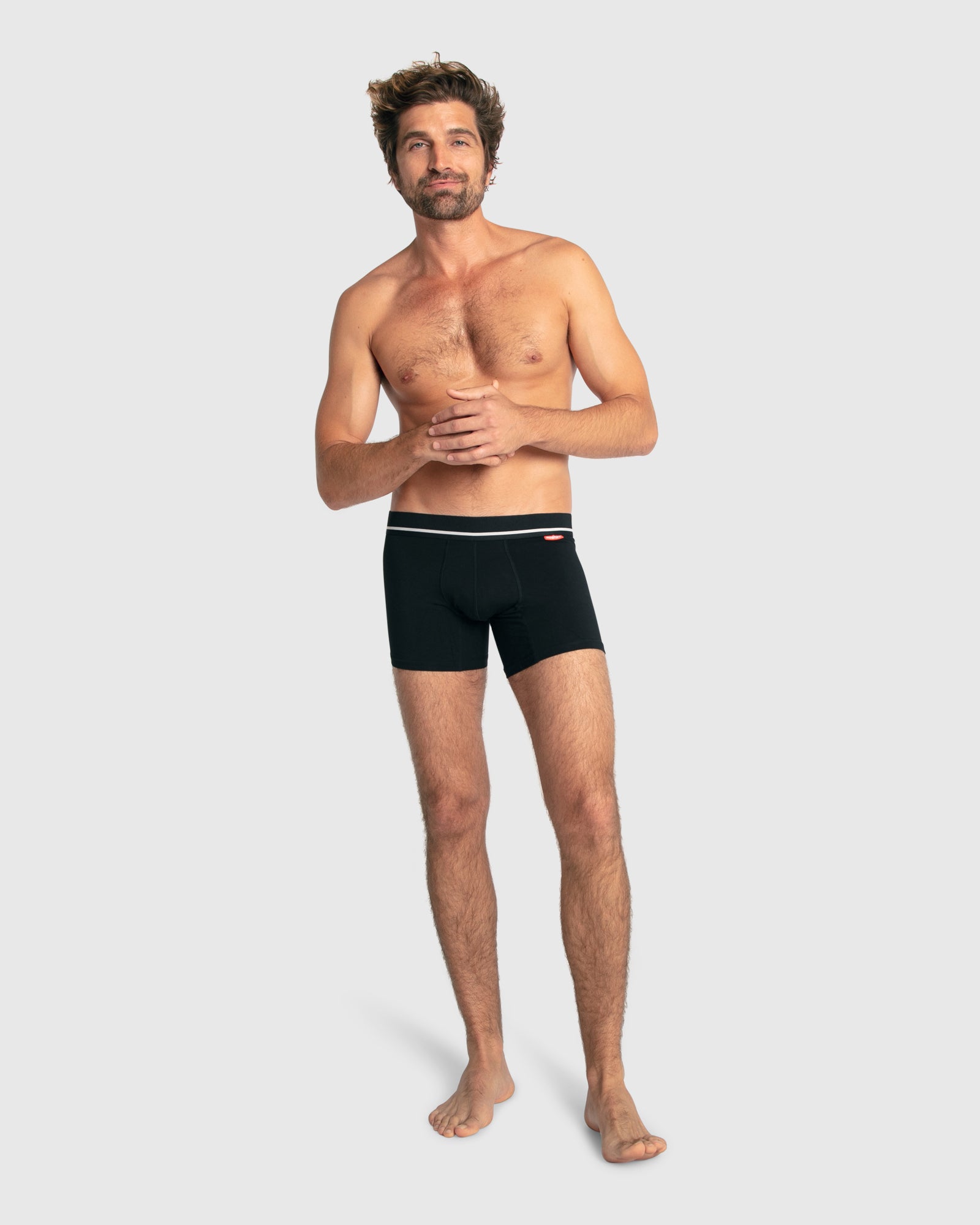 MENS BAMBOO TRUNK  - PEPPER