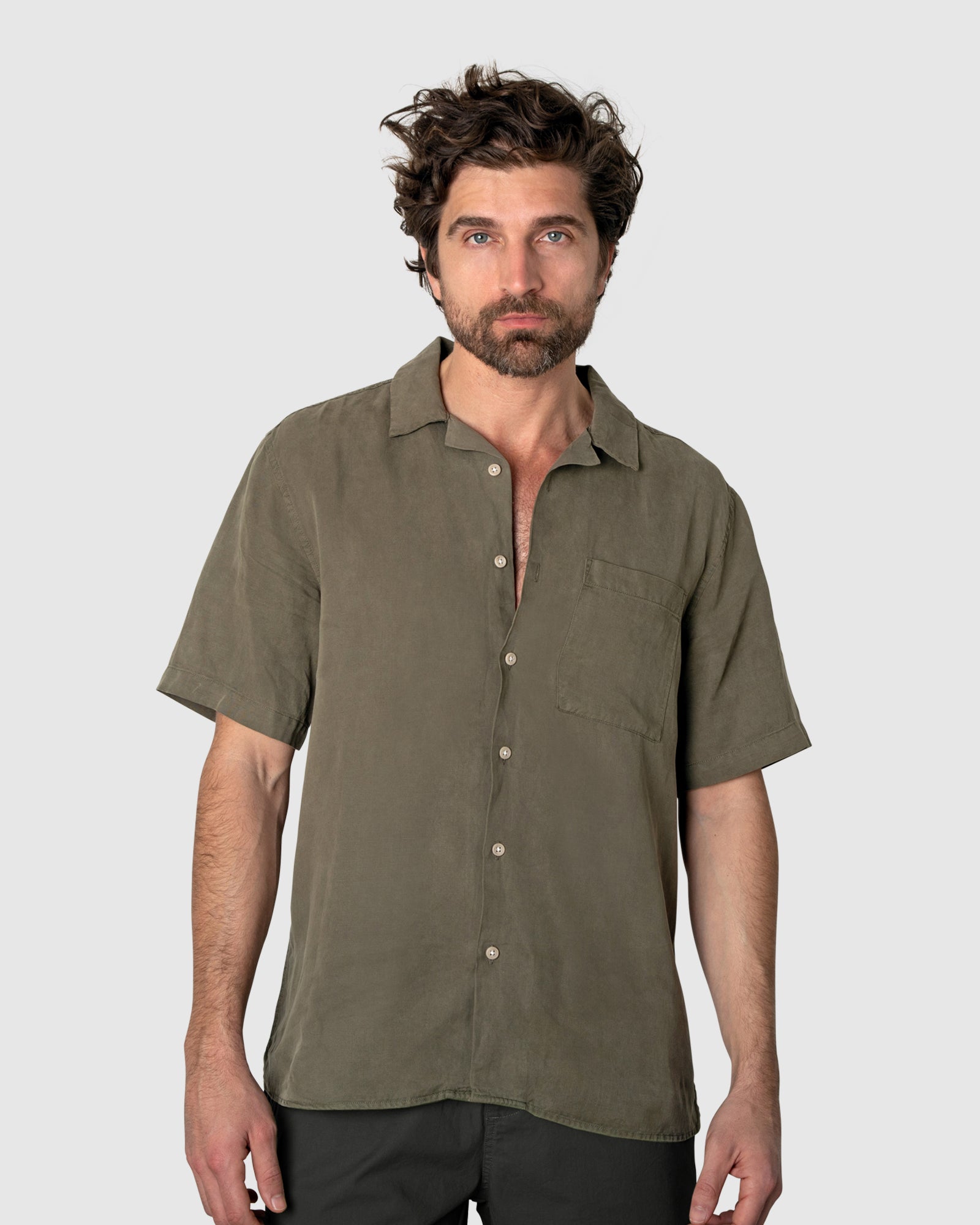 Avalon Short Sleeve - Khaki Green