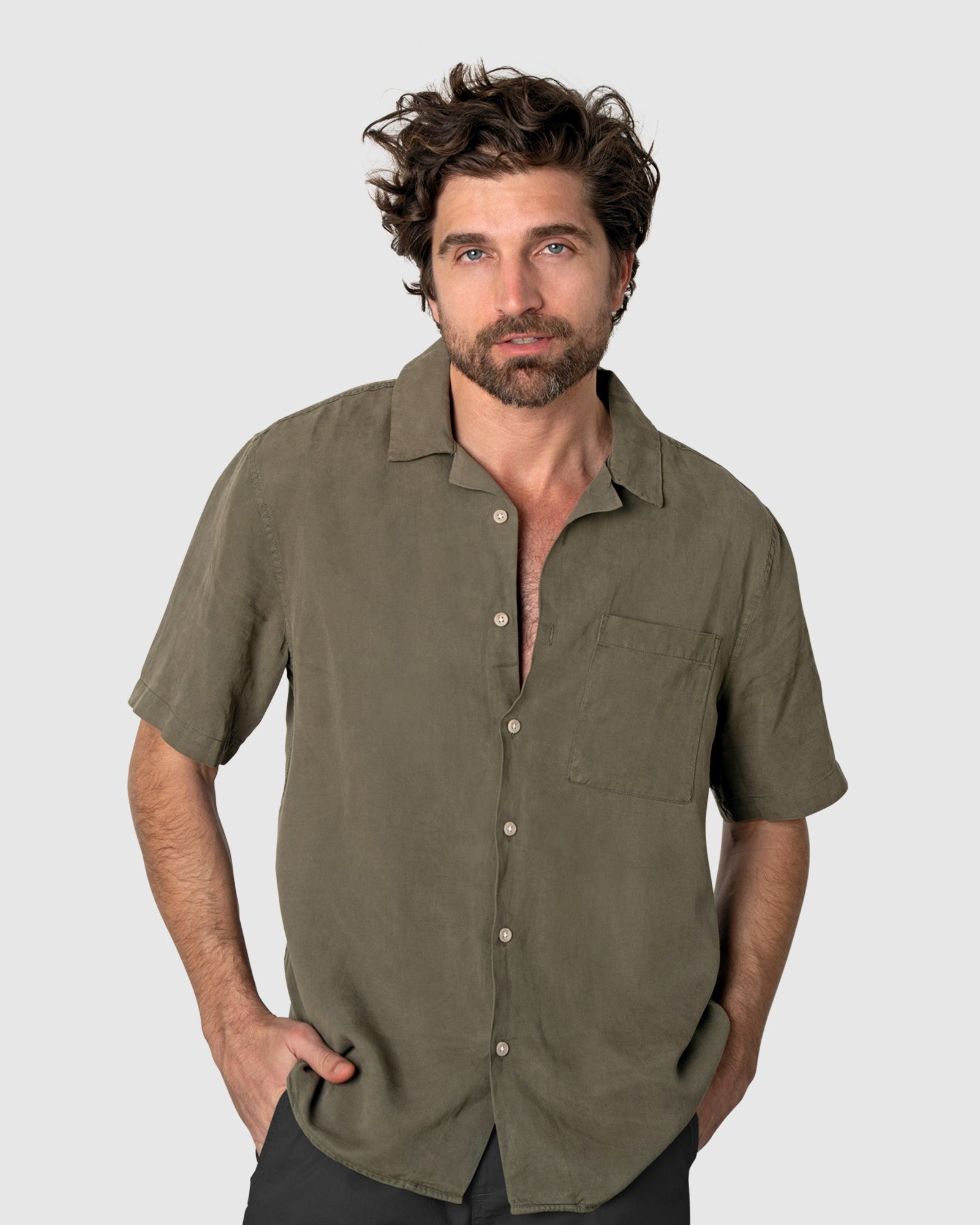 Avalon Short Sleeve - Khaki Green