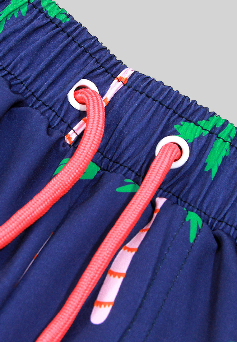 Dad and son matching swim shorts - El Nido Jr (Navy)