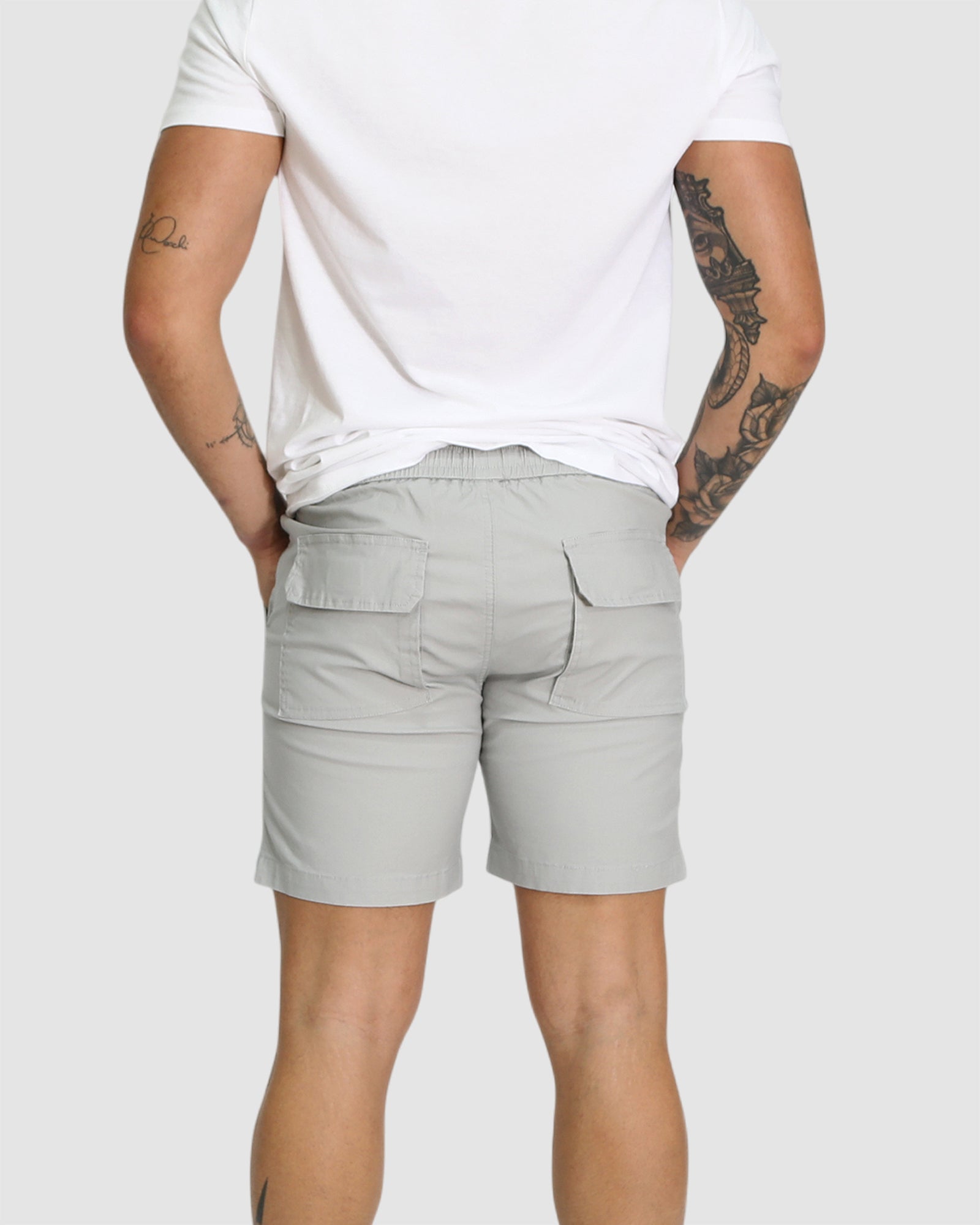 Travis Casual Shorts - Stone Grey