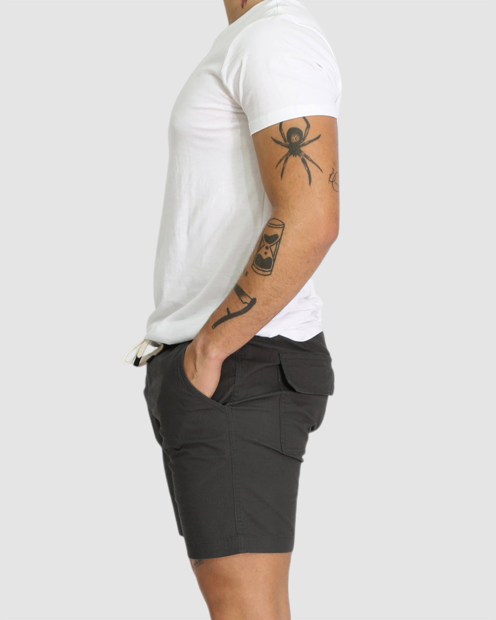 Travis Casual Shorts - Charcoal