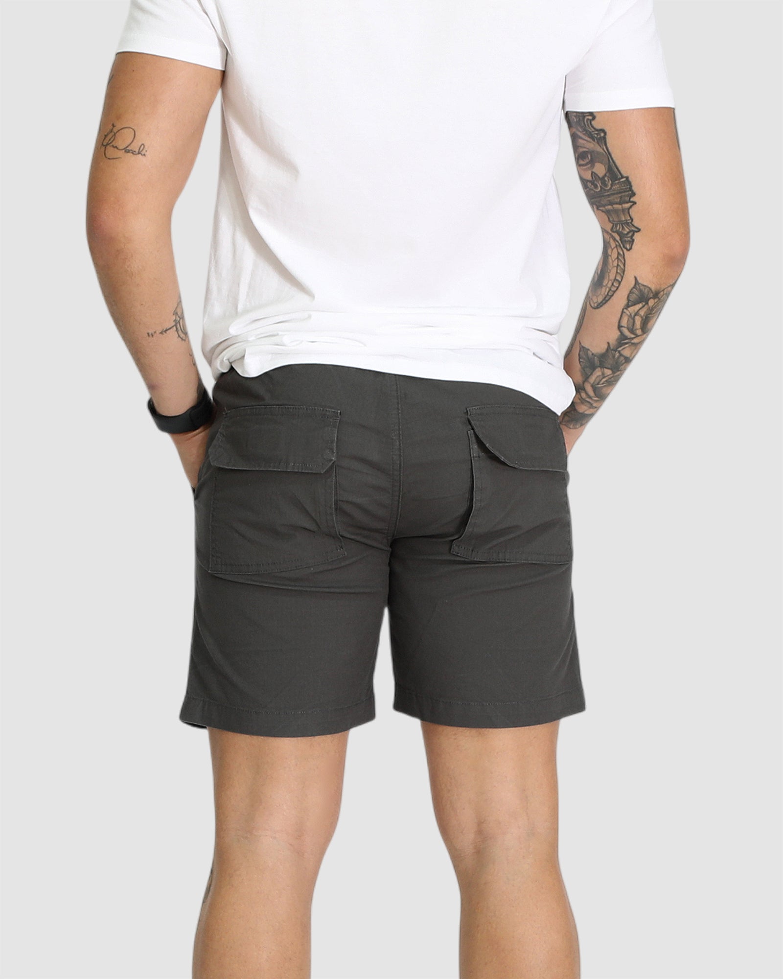 Travis Casual Shorts - Charcoal