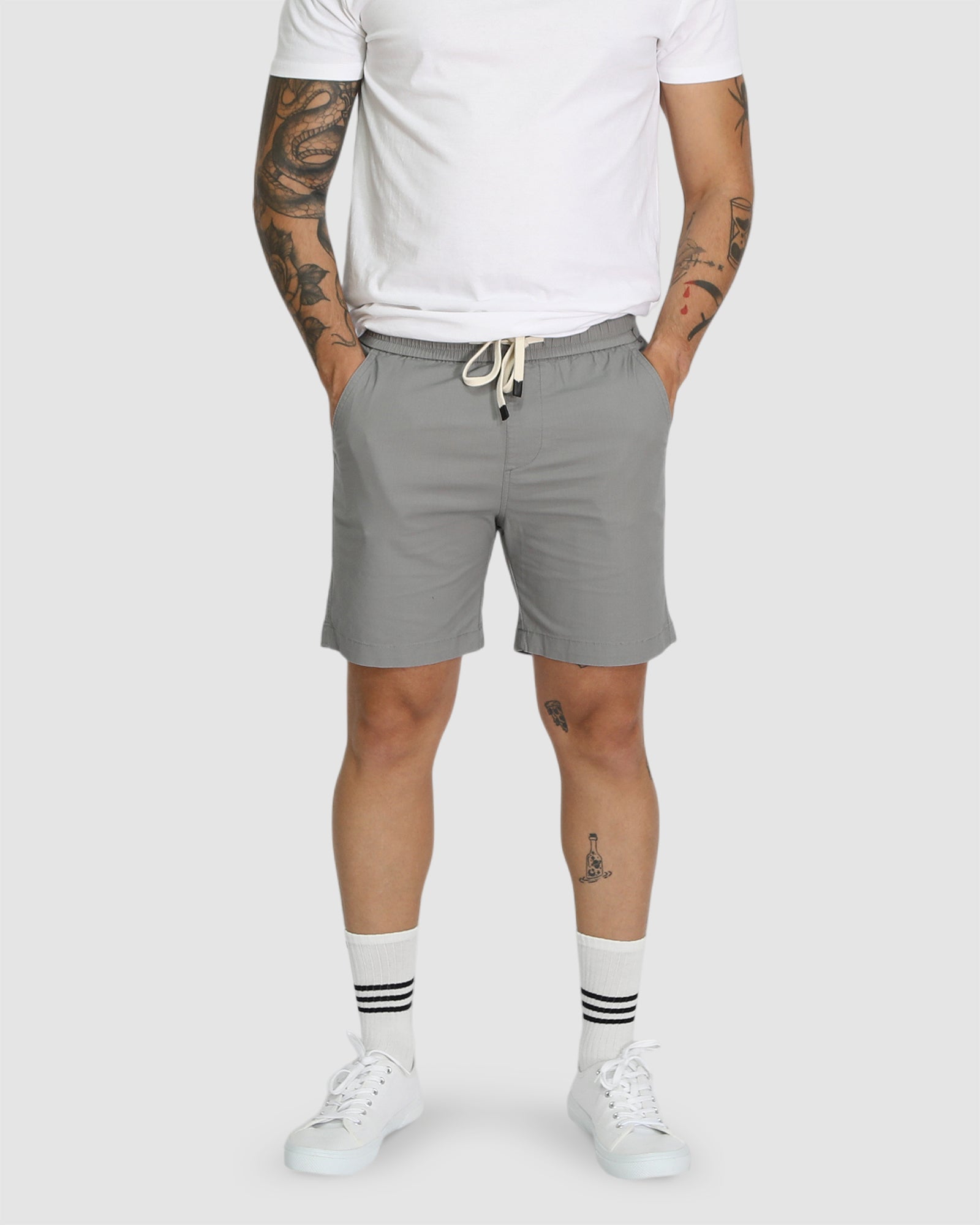 Travis Casual Shorts - Grey