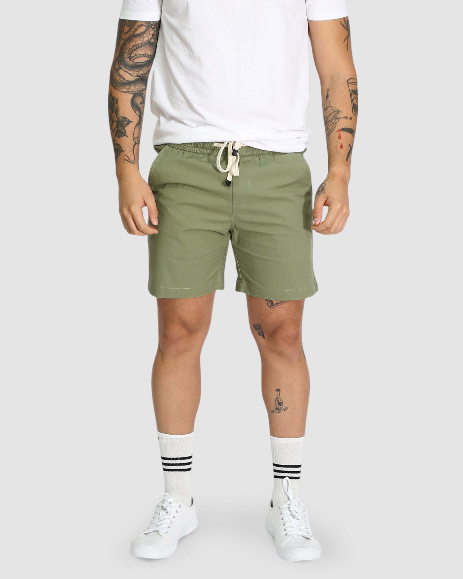 Travis Casual Shorts - Moss