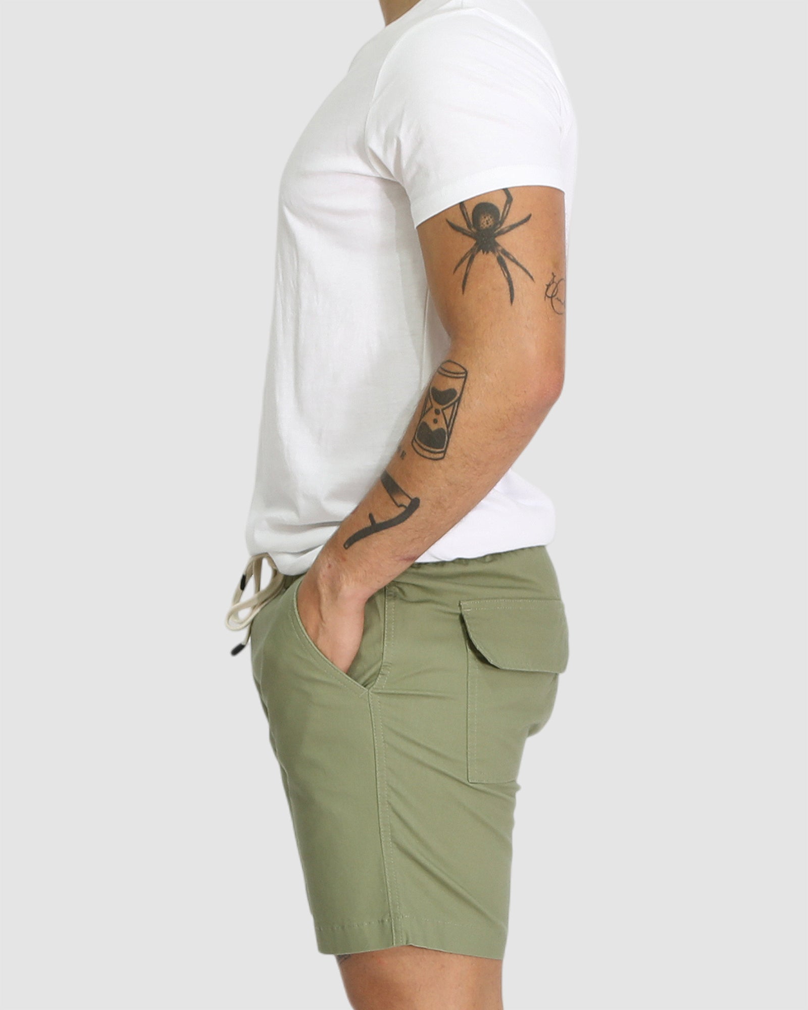Travis Casual Shorts - Moss