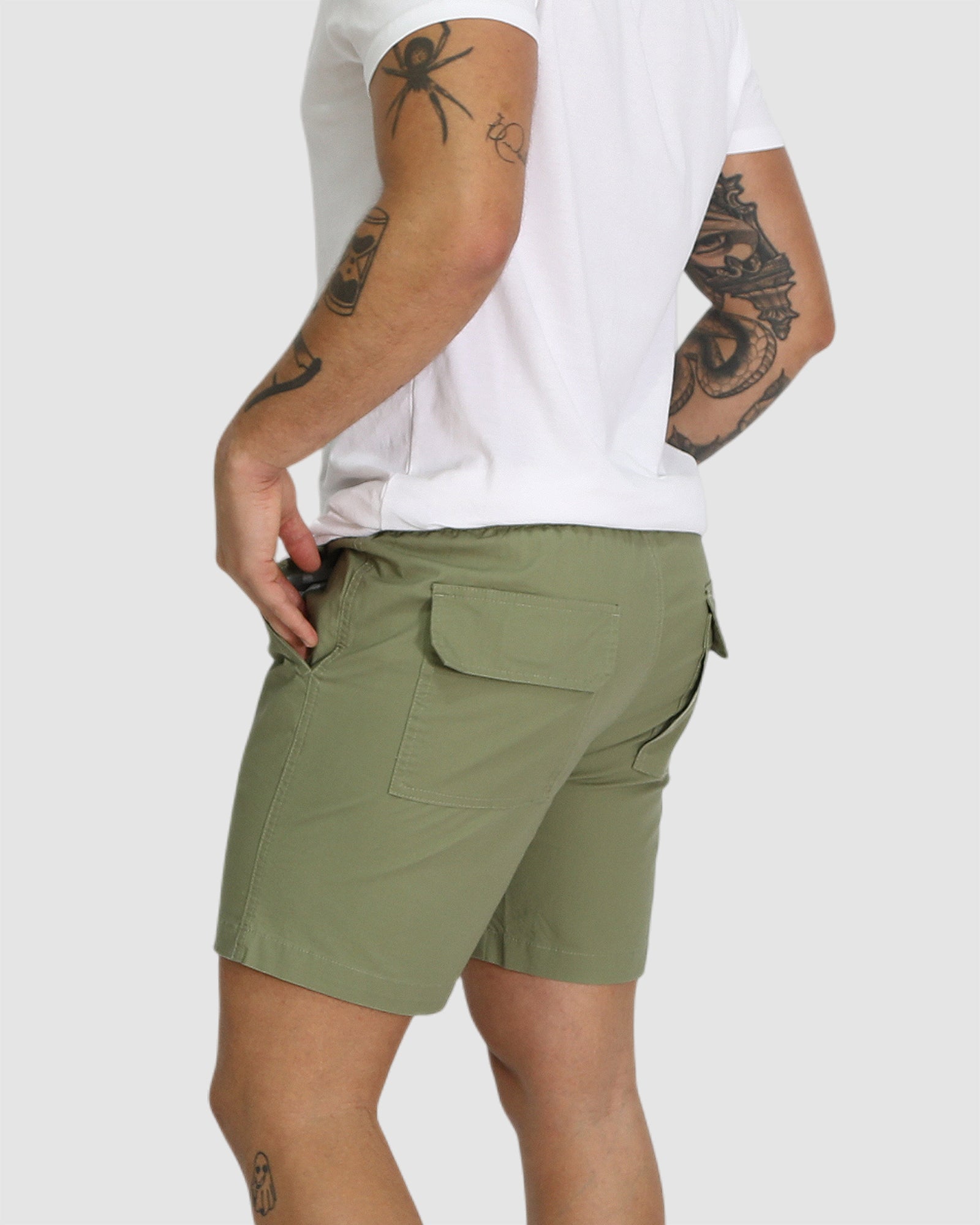 Travis Casual Shorts - Moss