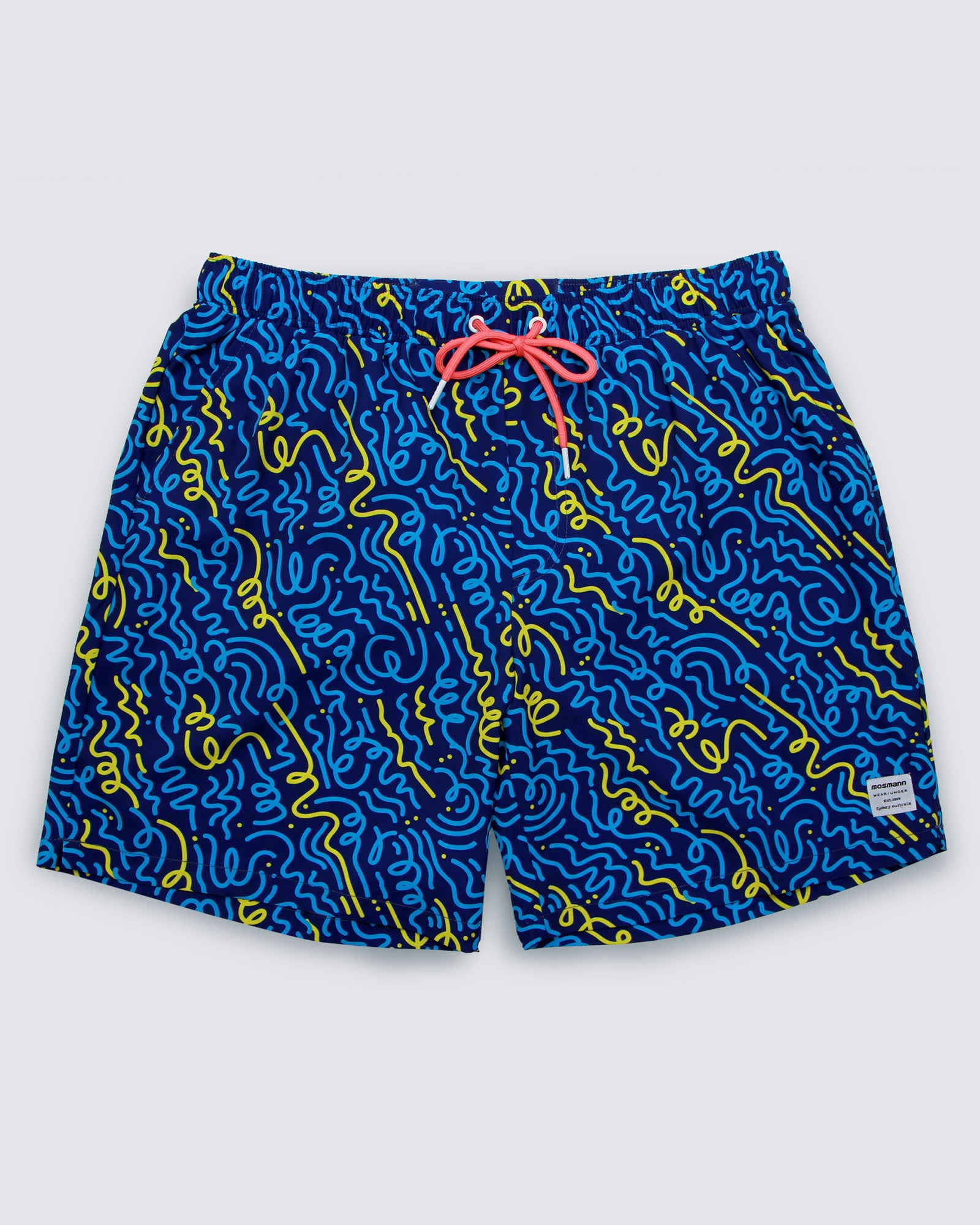 80's Print Swim Shorts Blue.jpg