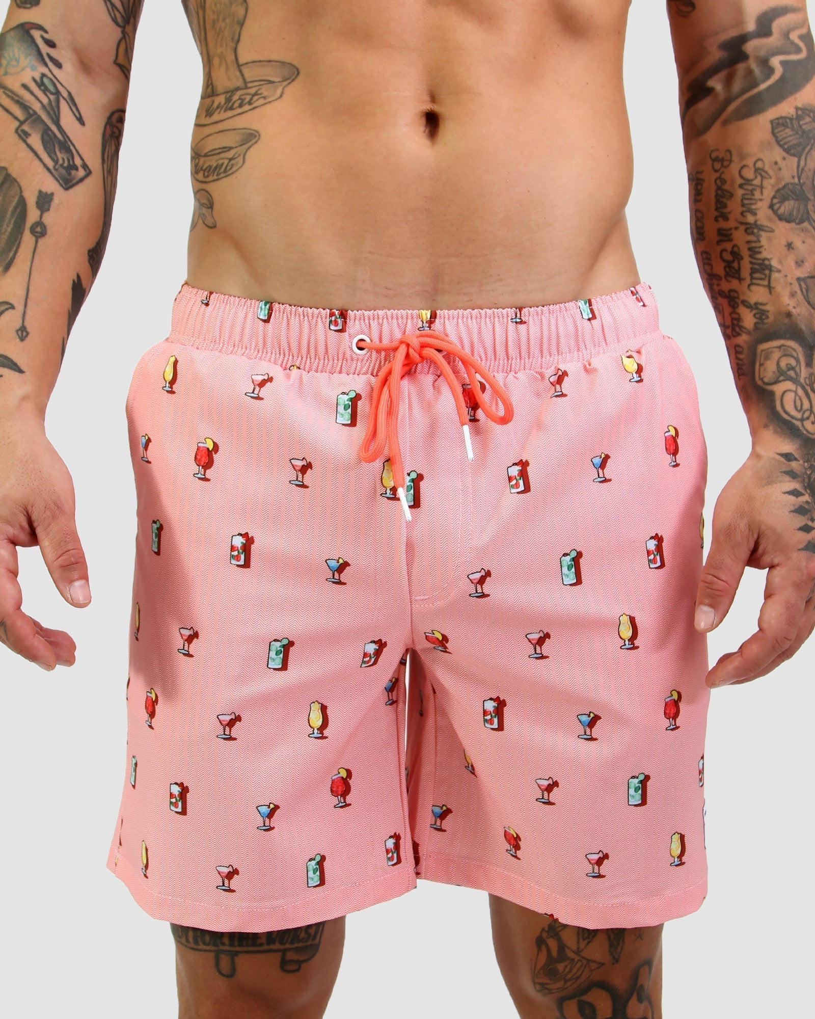 Red Blush Men's Swim Shorts