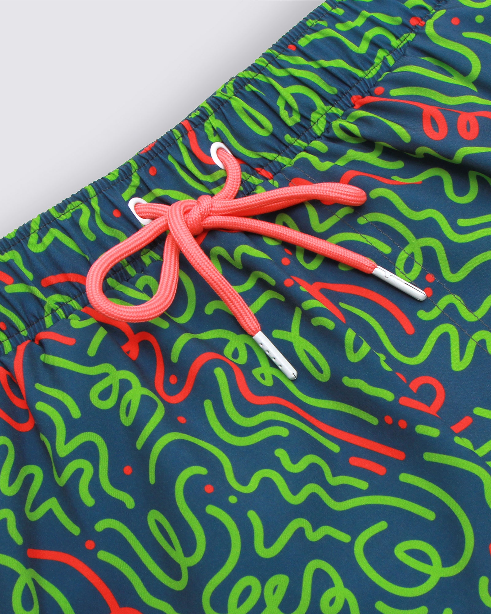 Mens Neon Green Swim Shorts Draw Cord.jpg