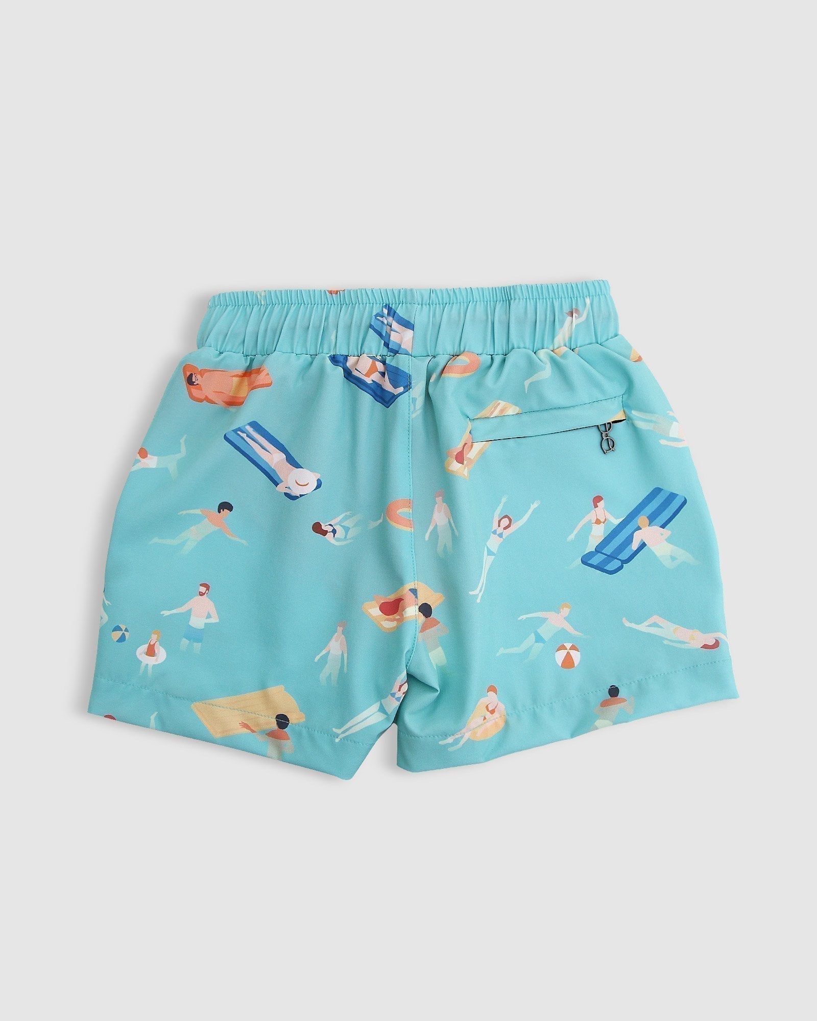 Kid Swim Short Blue Pattern