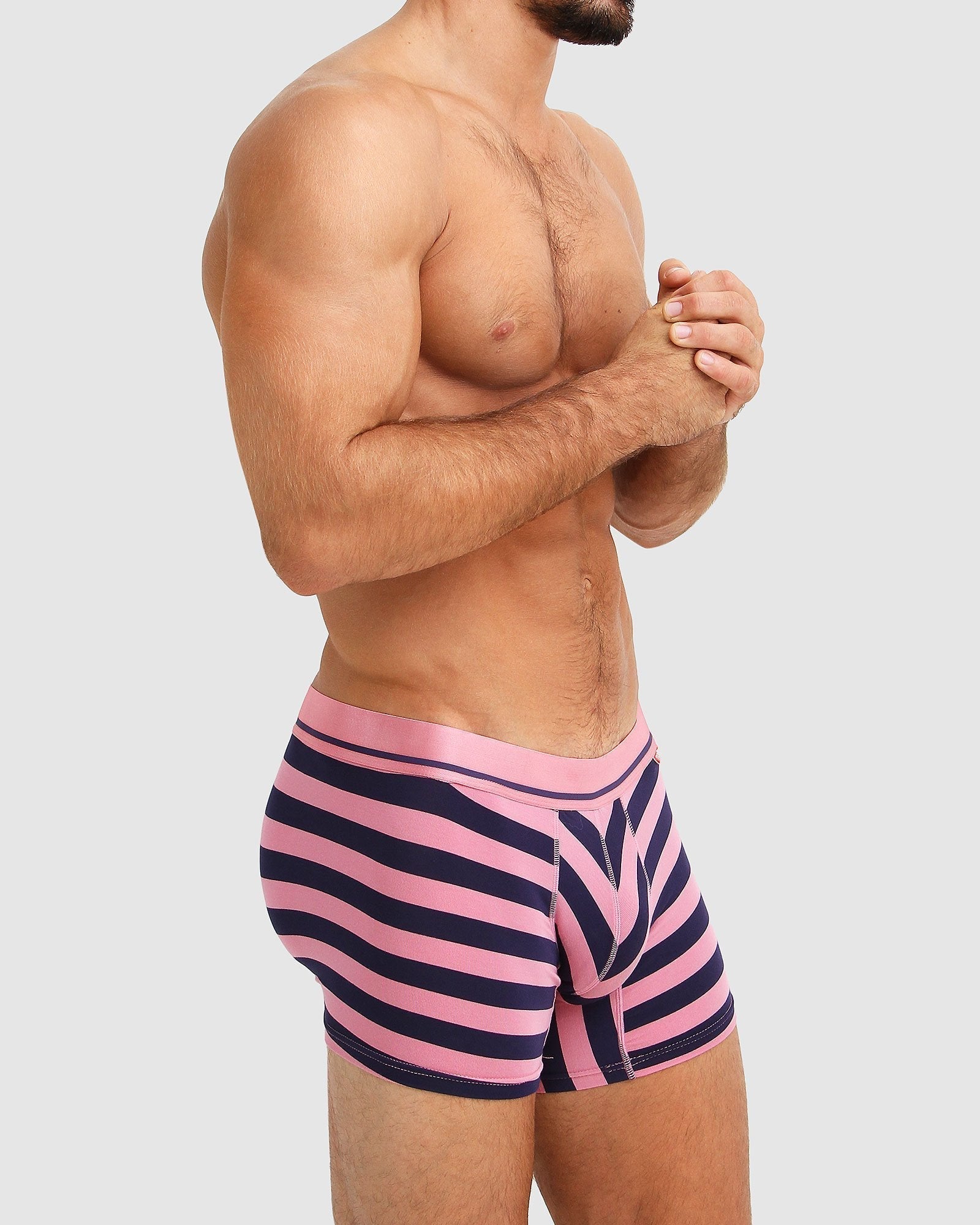 Navy pink men's boxer